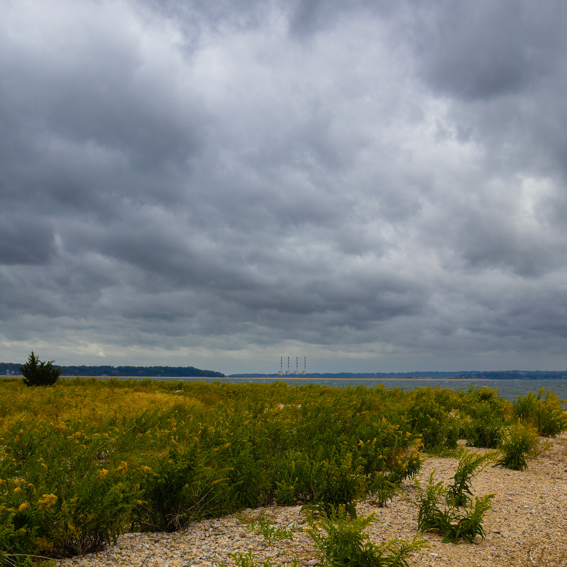beach and storms