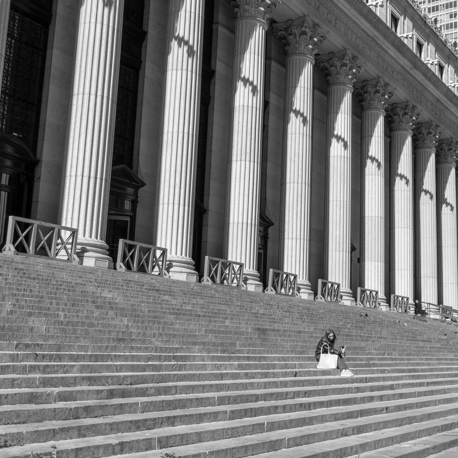 the steps
