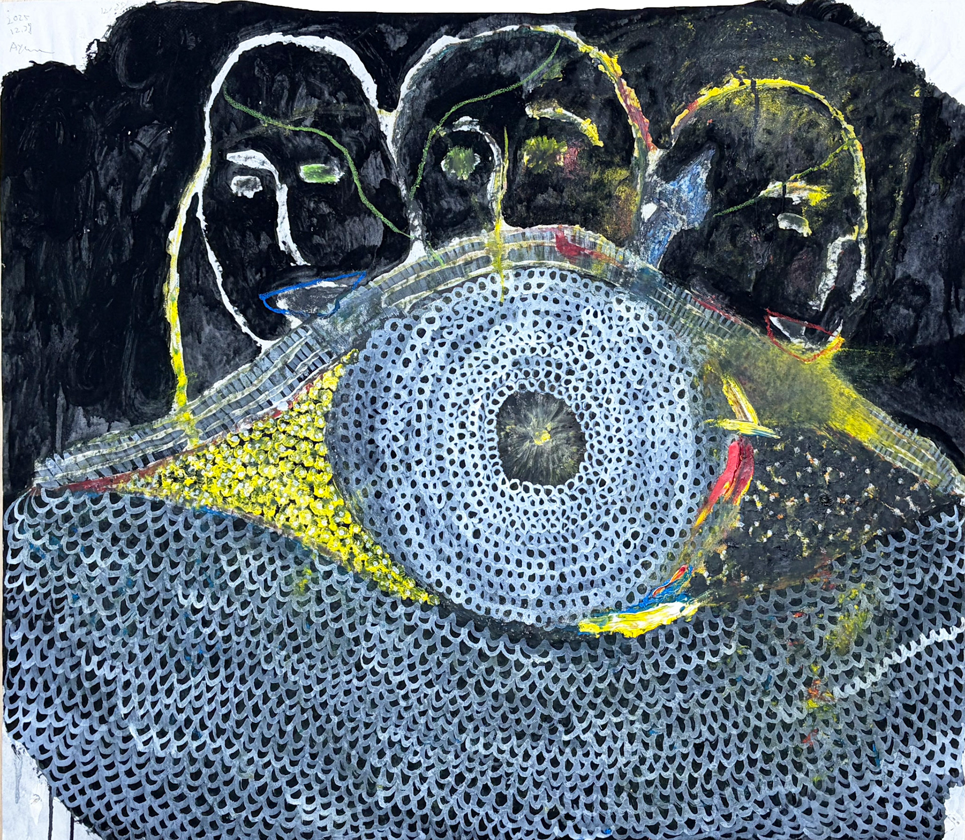 077齊藤彩2025.12.28和紙81x93cm