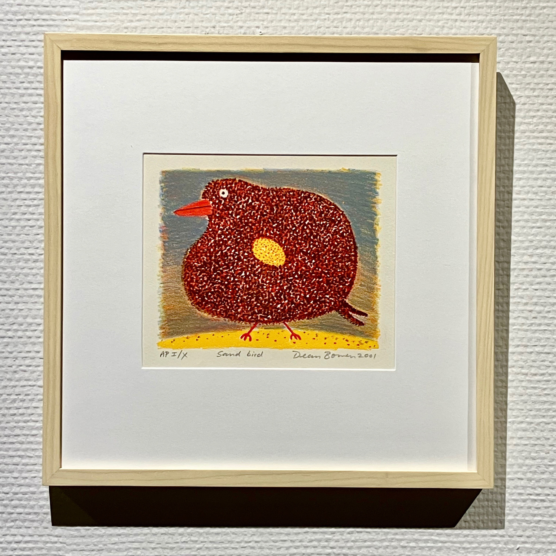 サンド・バード 31.5×31.5cm リトグラフ