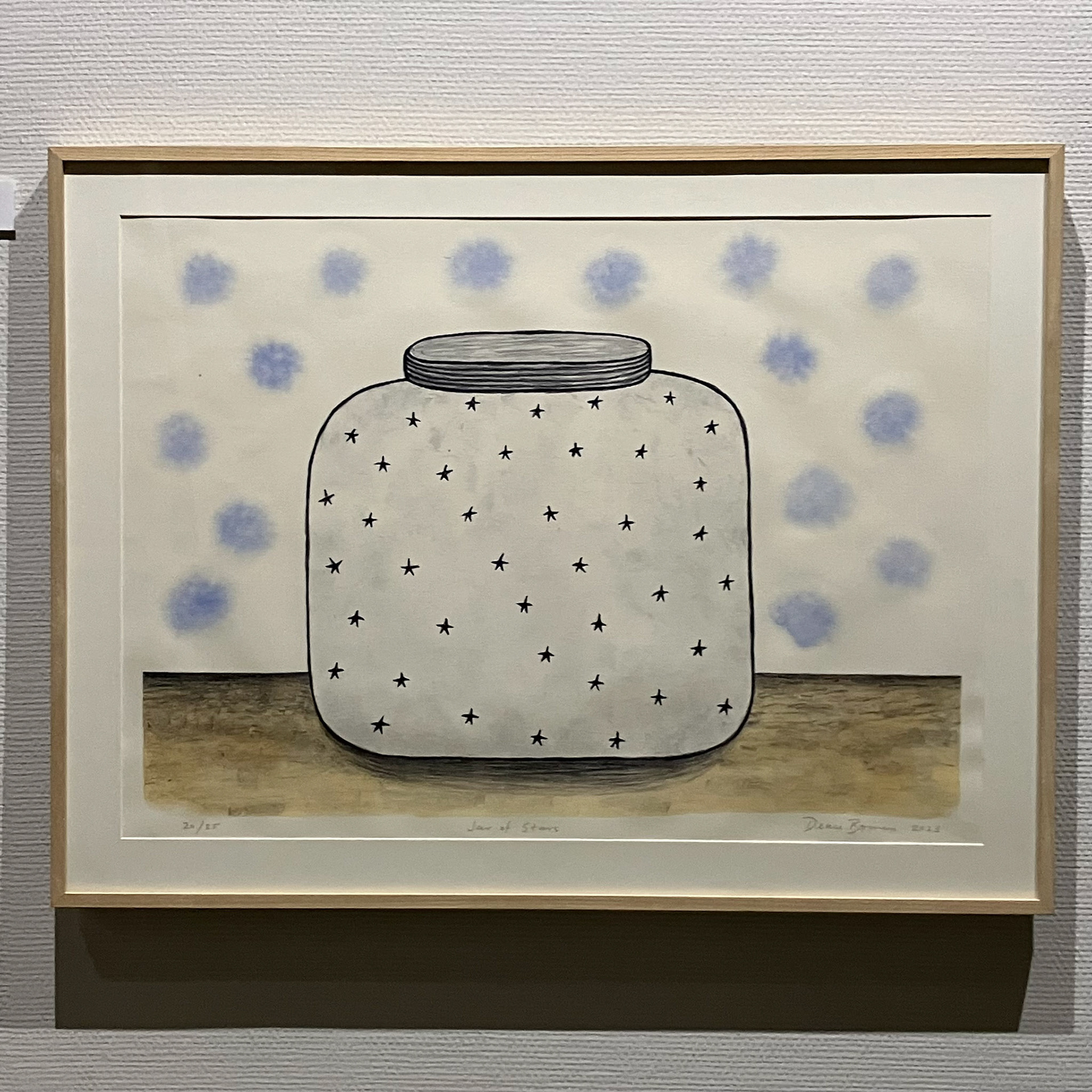 星のビン 63×83cm リトグラフ