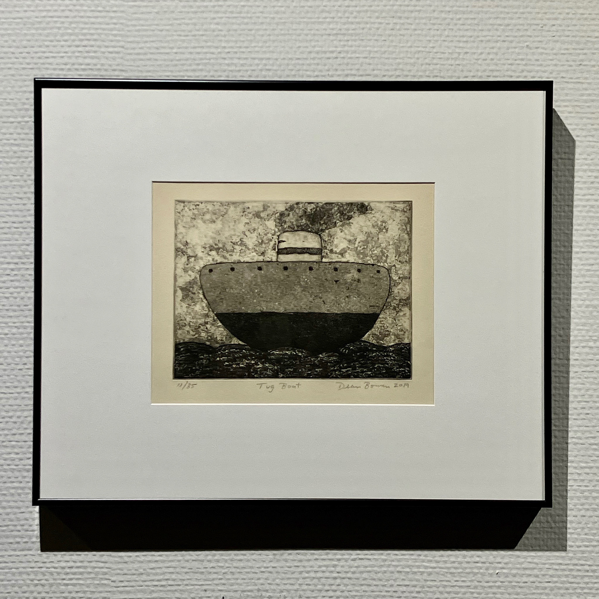 タグ・ボート 35×42.5cm 銅版画