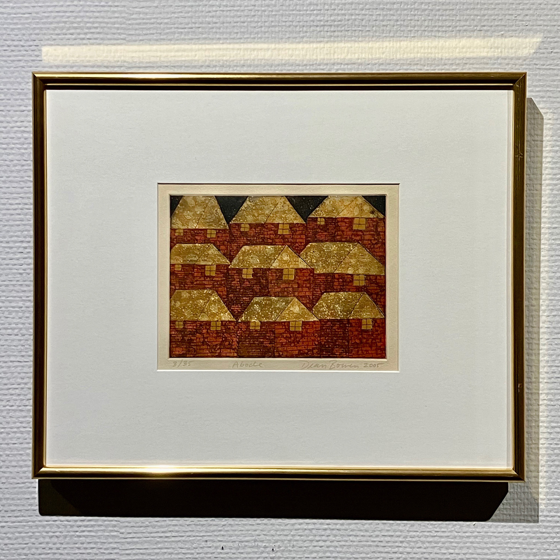 住まい 36.5×44cm 銅版画
