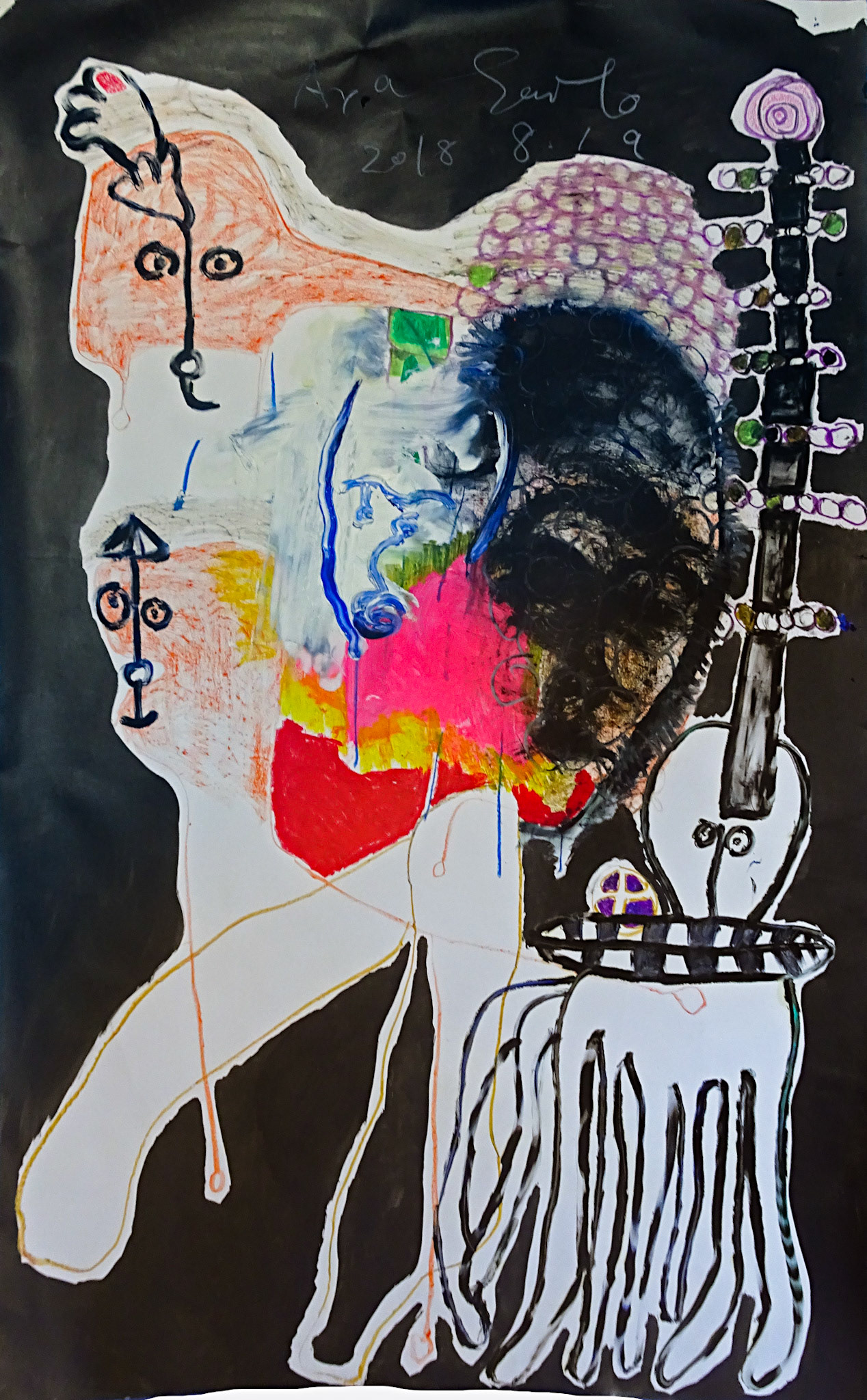 AS068 Aya Saito 2018Aug 135.5x84.5cm