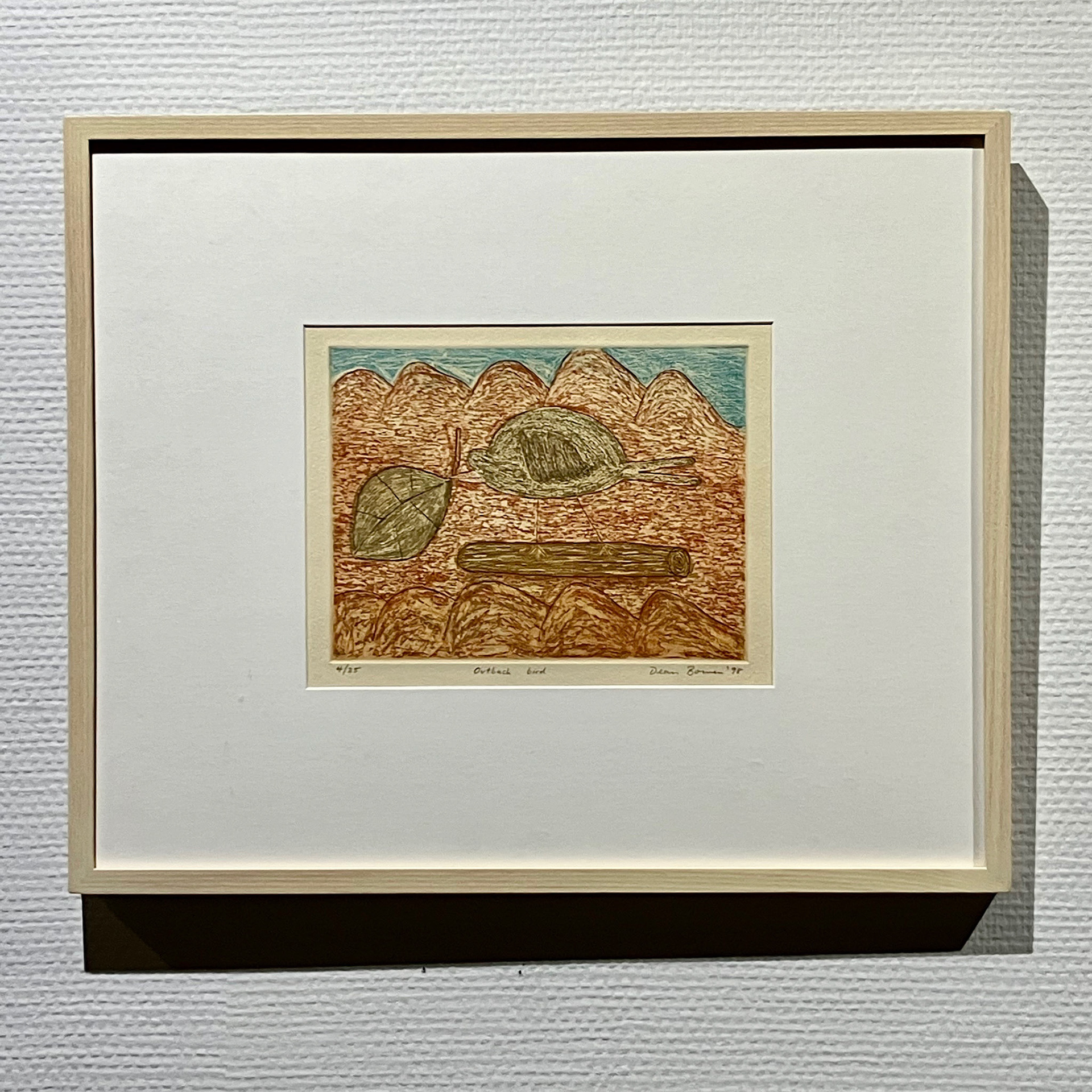 荒野の鳥 36.5×44cm 銅版画