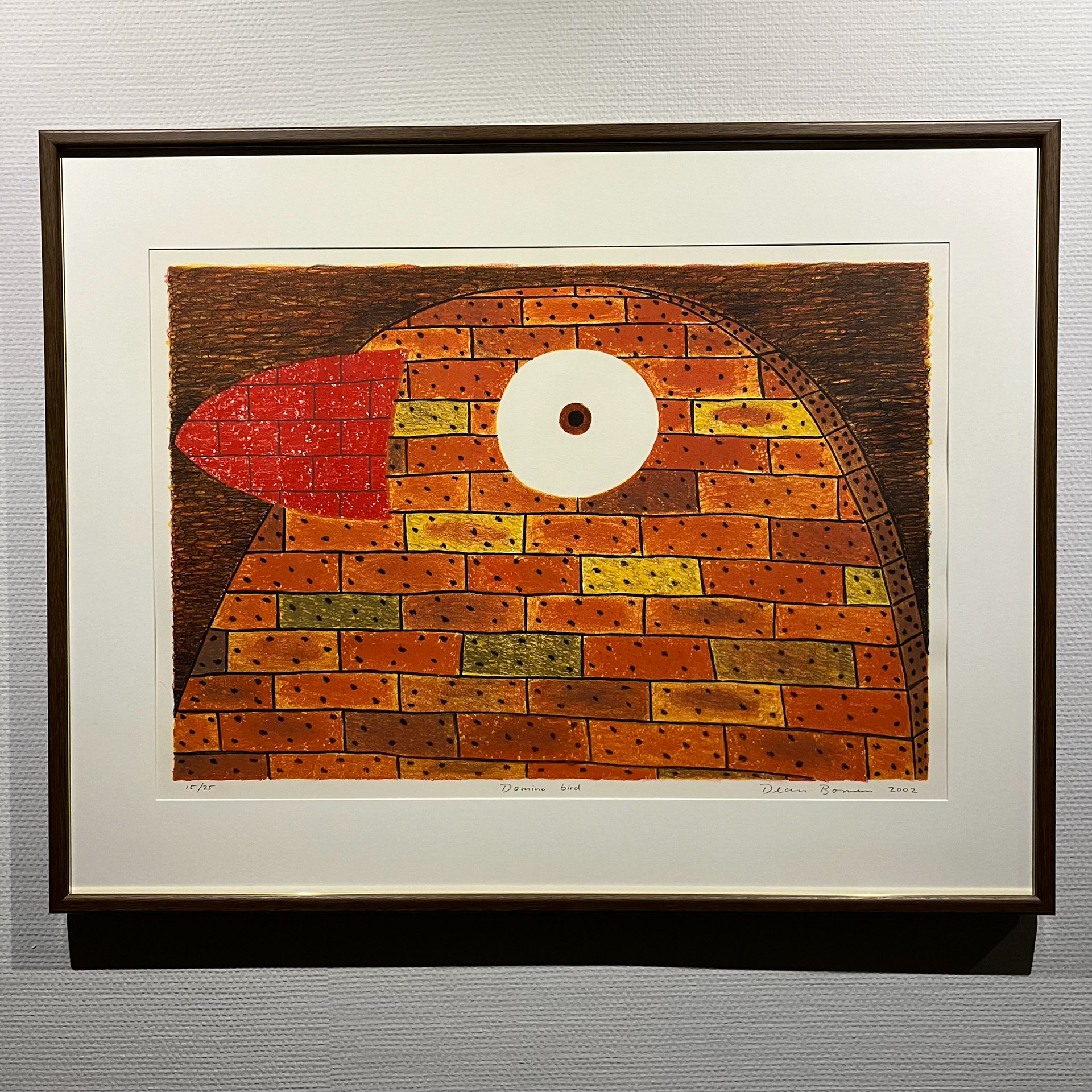 ドミノ・バード 70×90cm リトグラフ