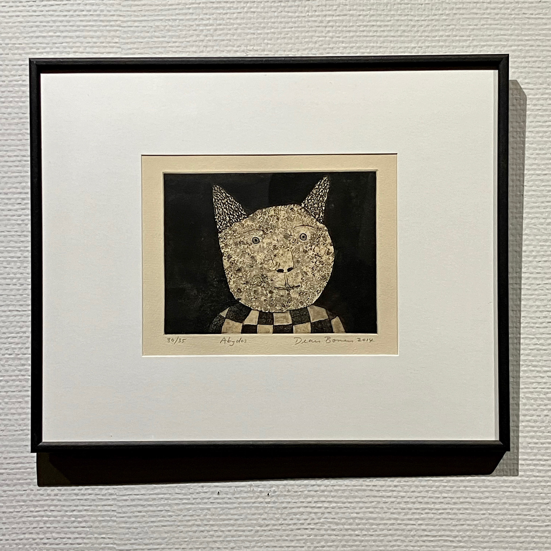 アビドスの猫 36.5×44cm 銅版画