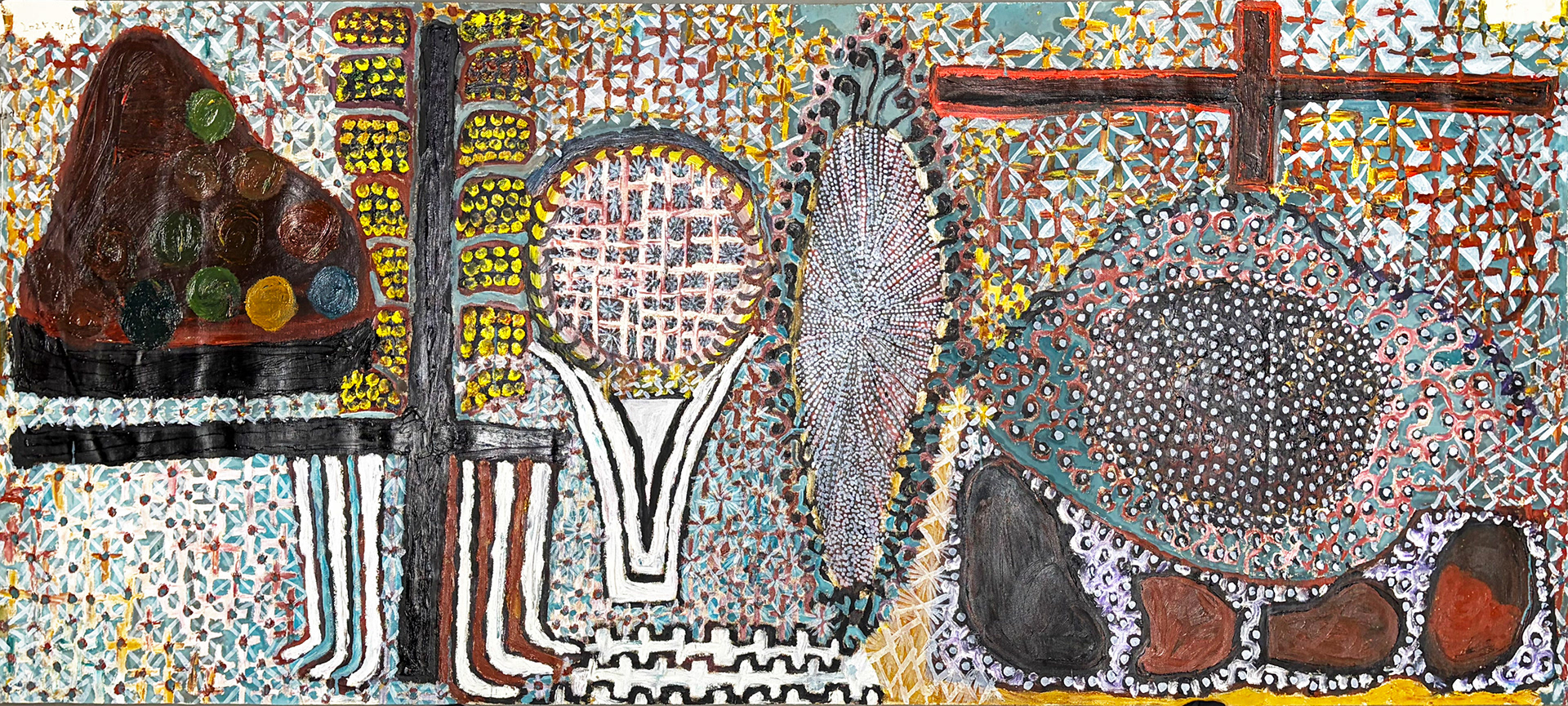 086齊藤彩2025.9.4カンバス(96x214cm)