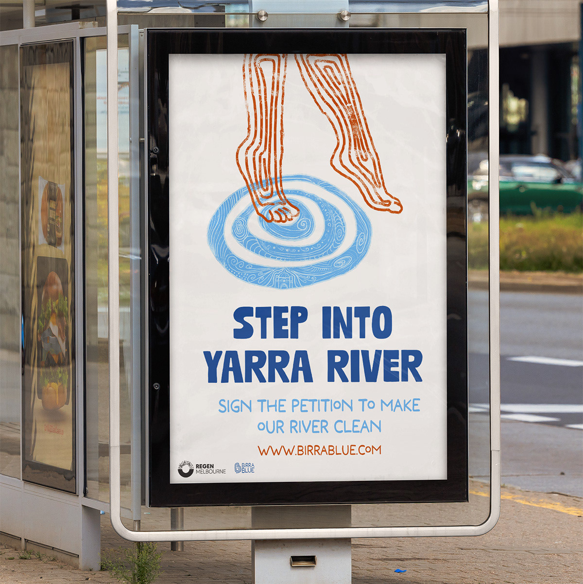 'Step into Yarra River' poster
