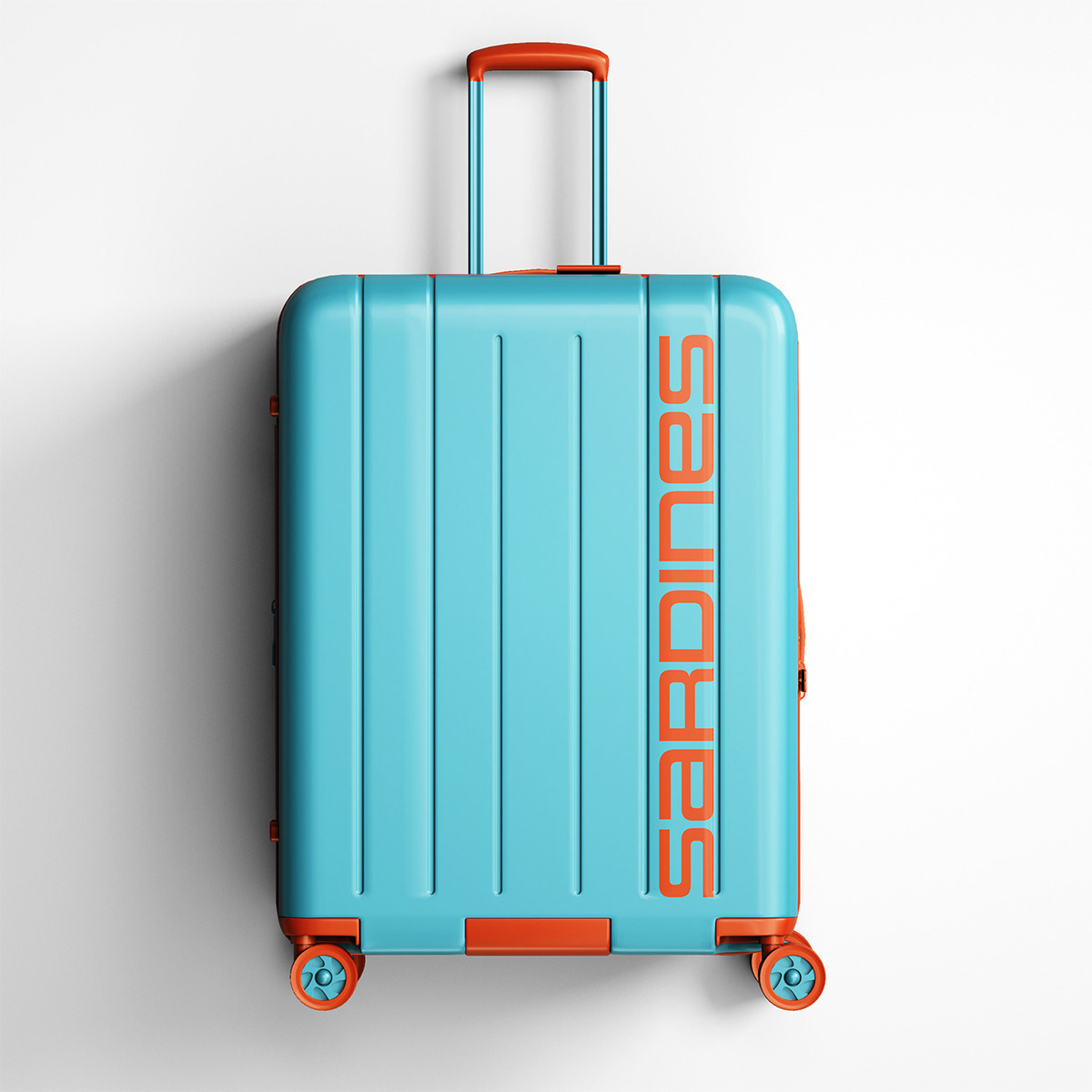 The Chocka suitcase in colour C-Salt
