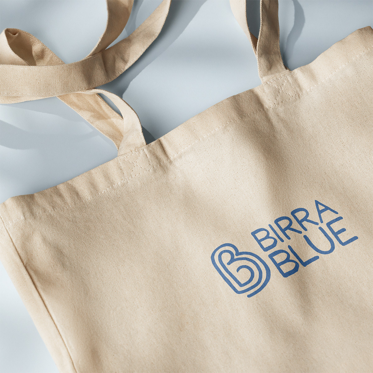 Recycled canvas tote bag received at Birra Plunge event