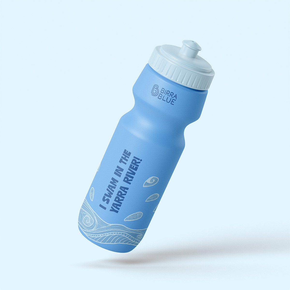 Recycled plastic drink bottle received at Birra Plunge event