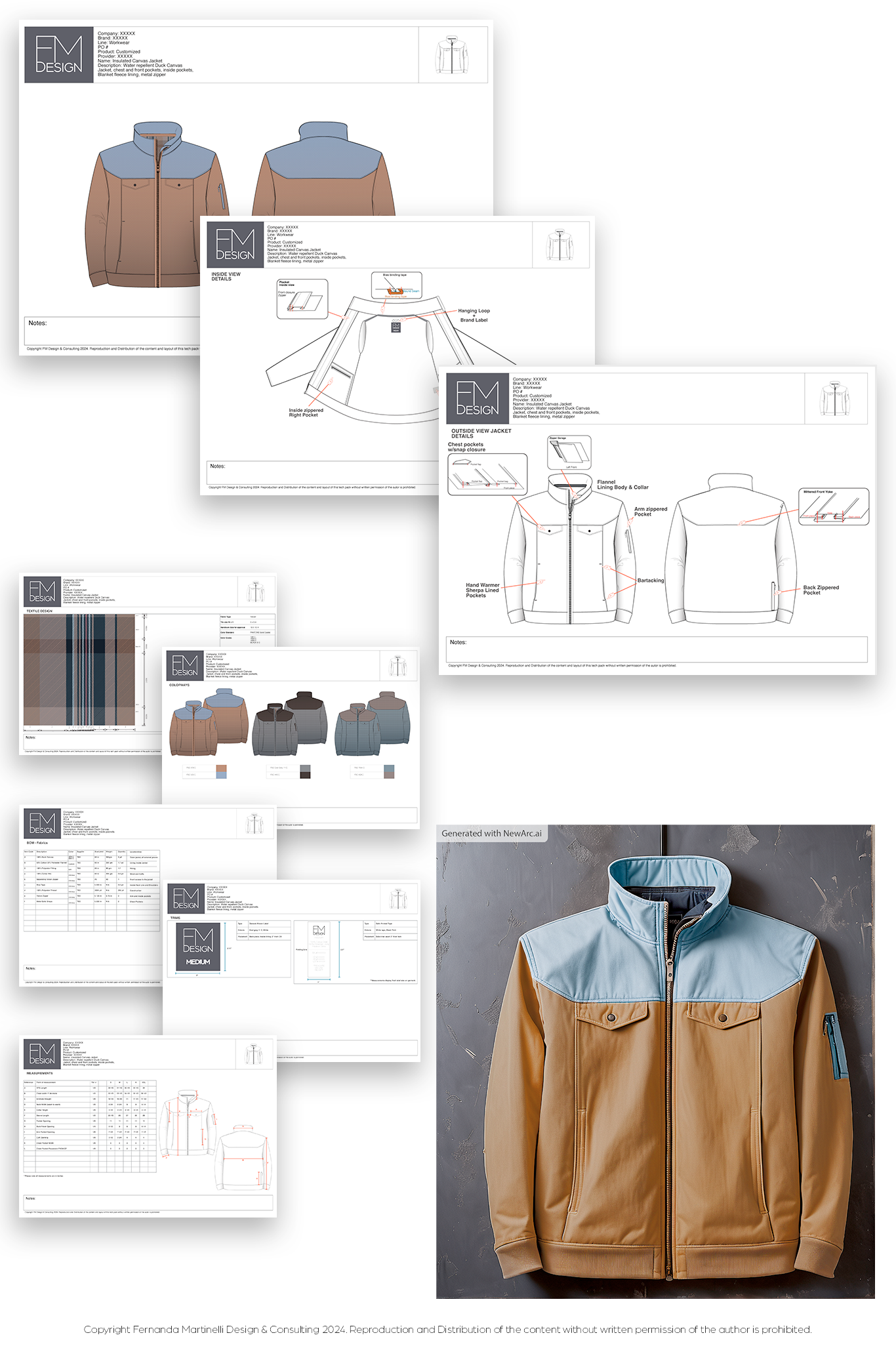 Two Tone Canvas Jacket