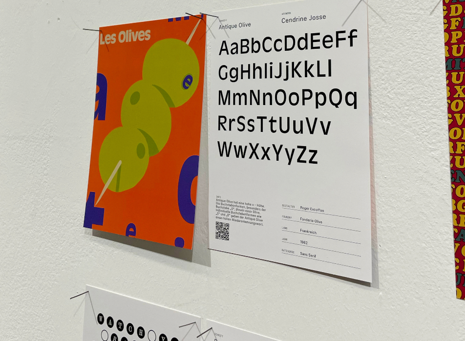 Font Postkartendesign