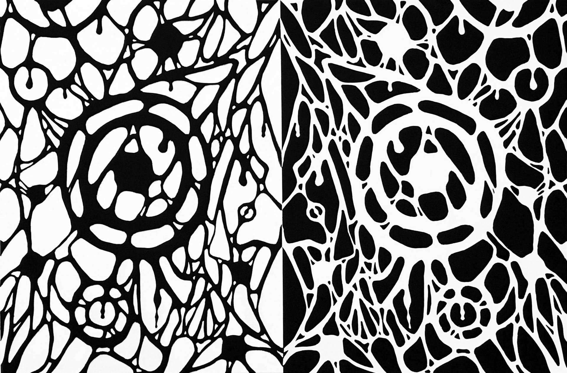 Connie Yu, Figure Ground-Organic Line