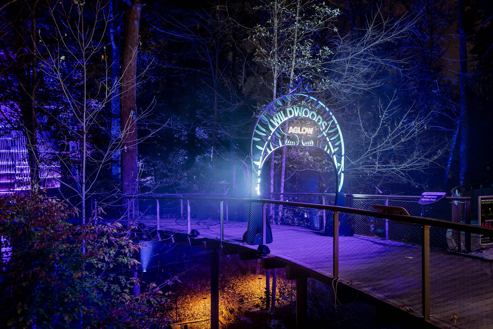 WildWoods Aglow entrance