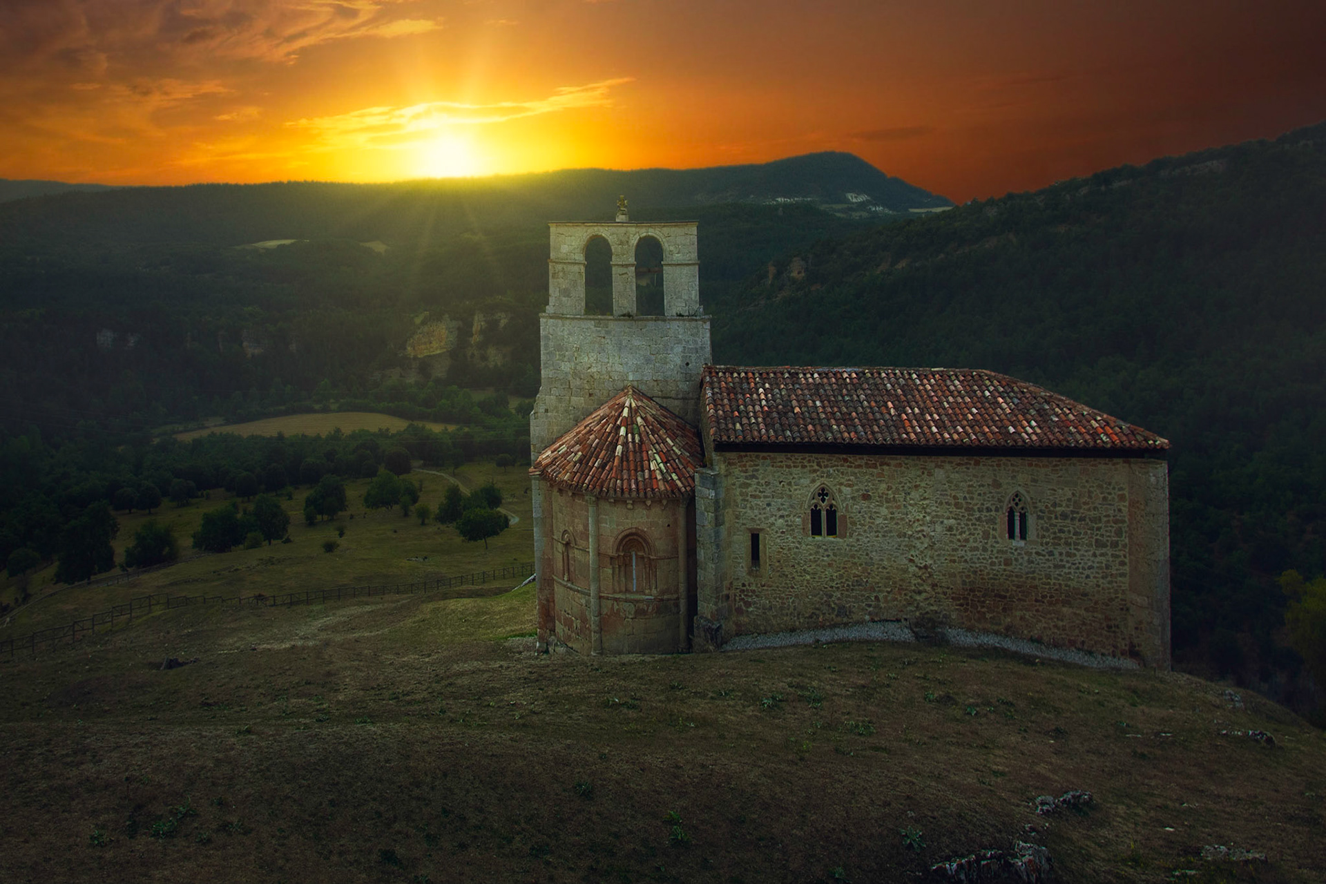 Ermita de San Pantaleon de Losa. Burgos