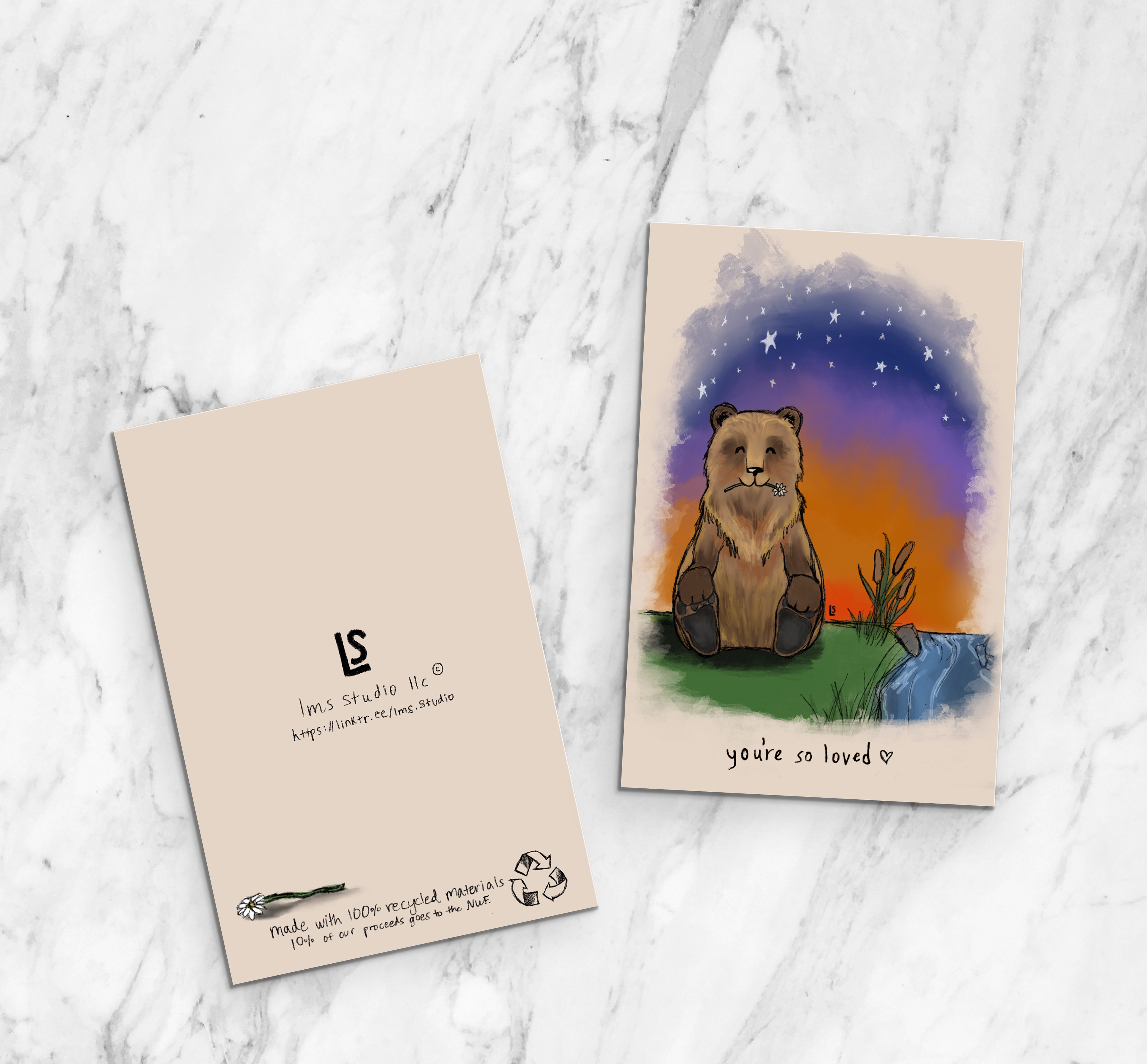 part of a greeting card series