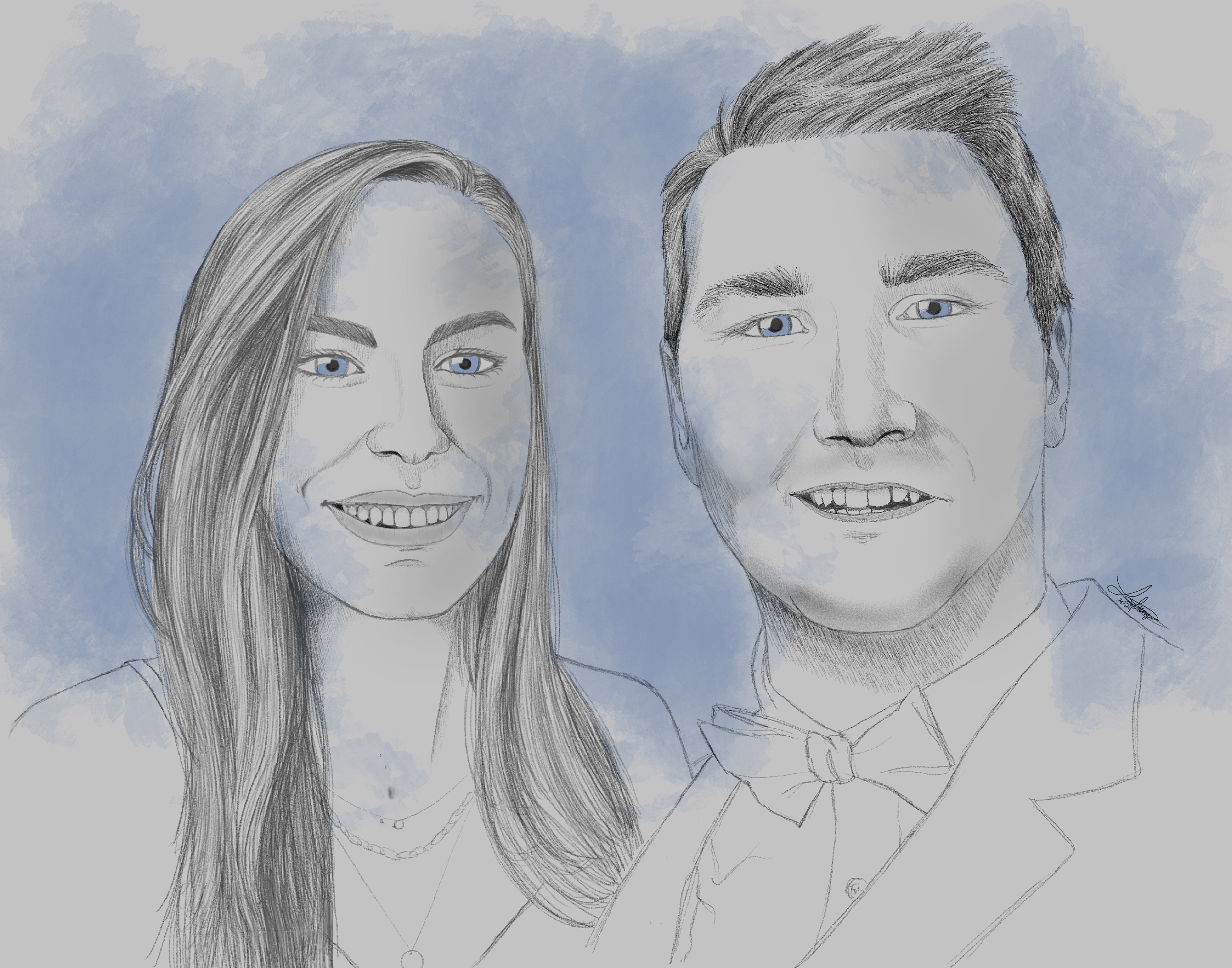 commission for a friends family member's bridal shower
