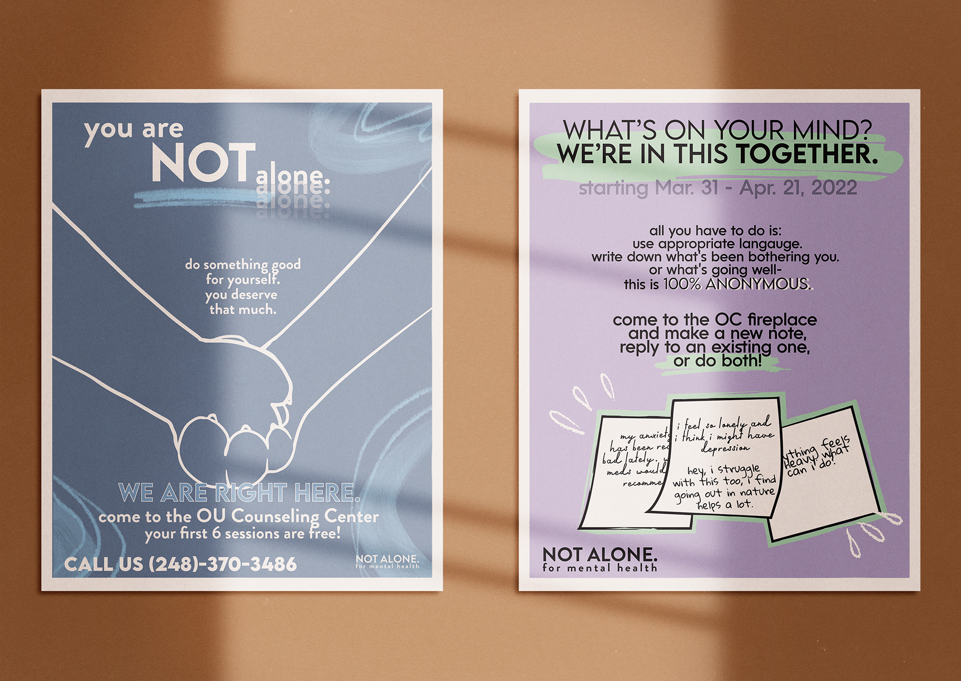 part of a campaign for mental health awareness