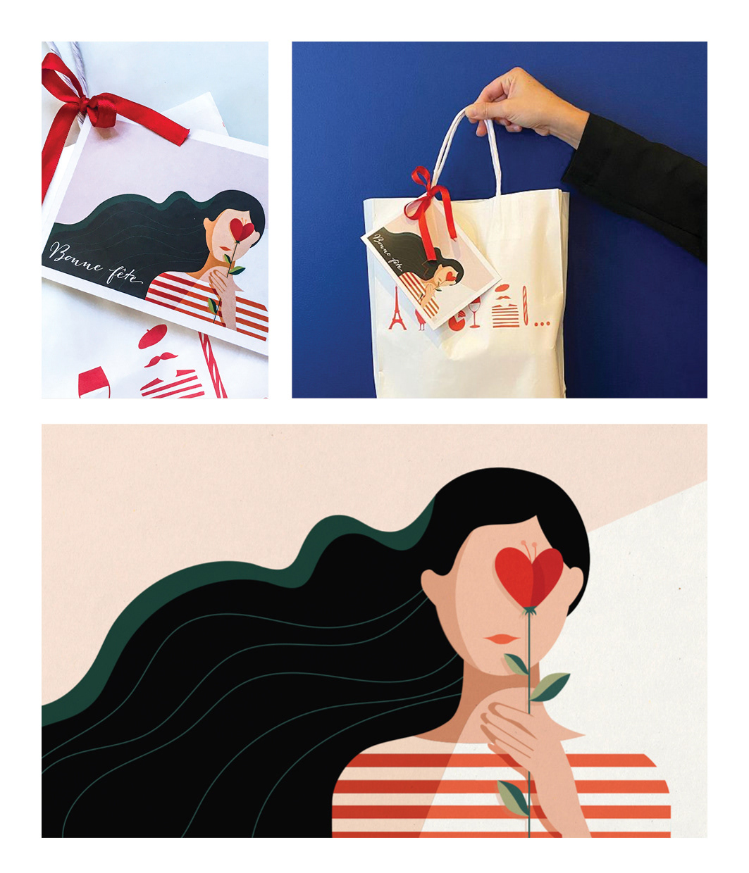 Alliance Francaise de Sydney // Illustration for the Mother's day promotion.