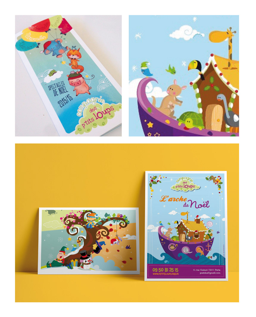 Puppet Theatre Company // Design of the company’s brand identity and illustrations for the puppet shows.