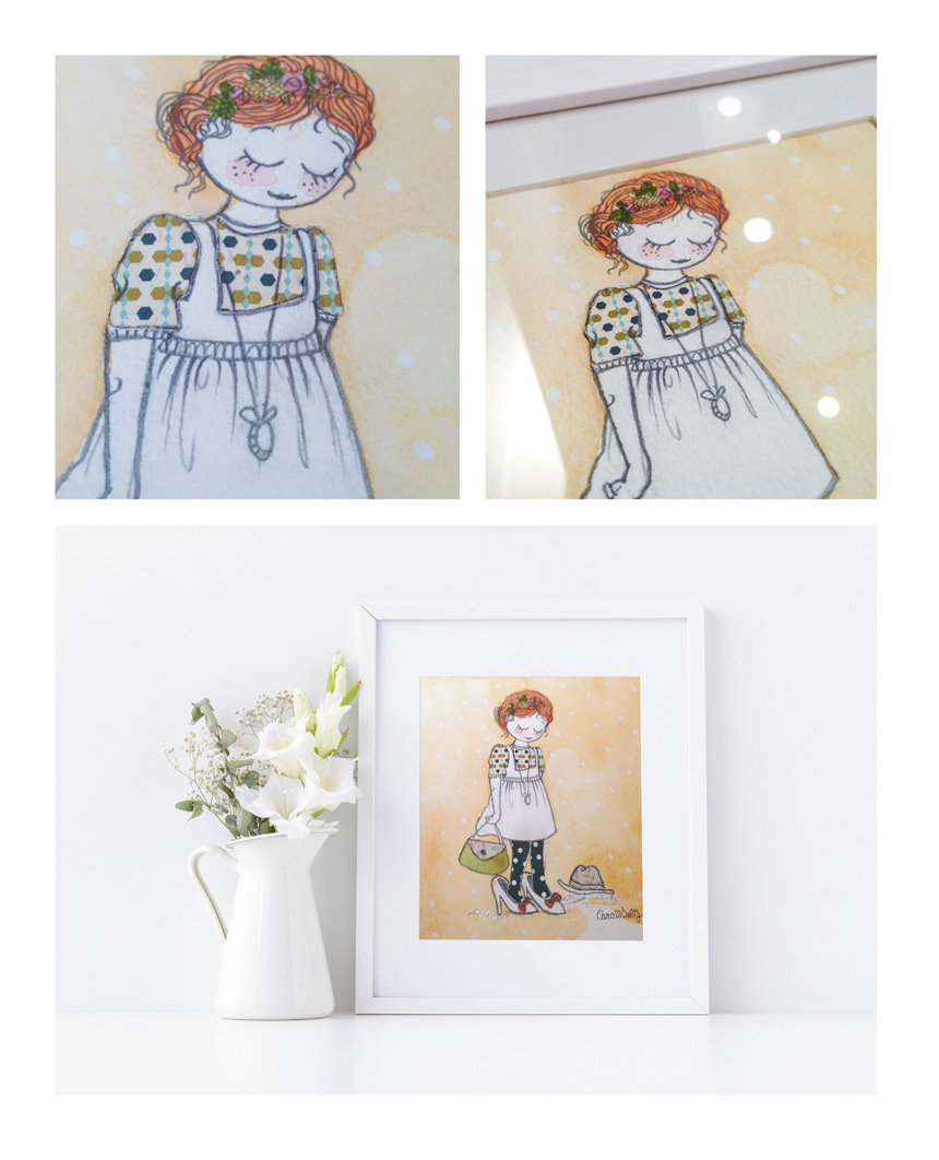 Custom portrait framed