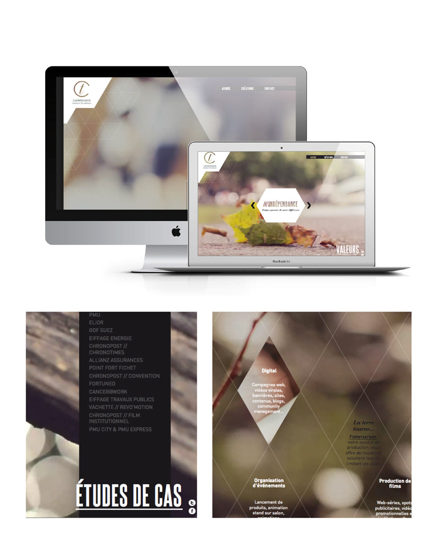 T comme terre // Complete website redesign. Designed website, monthly e-newsletter, social media (Facebook, twitter), web-banners