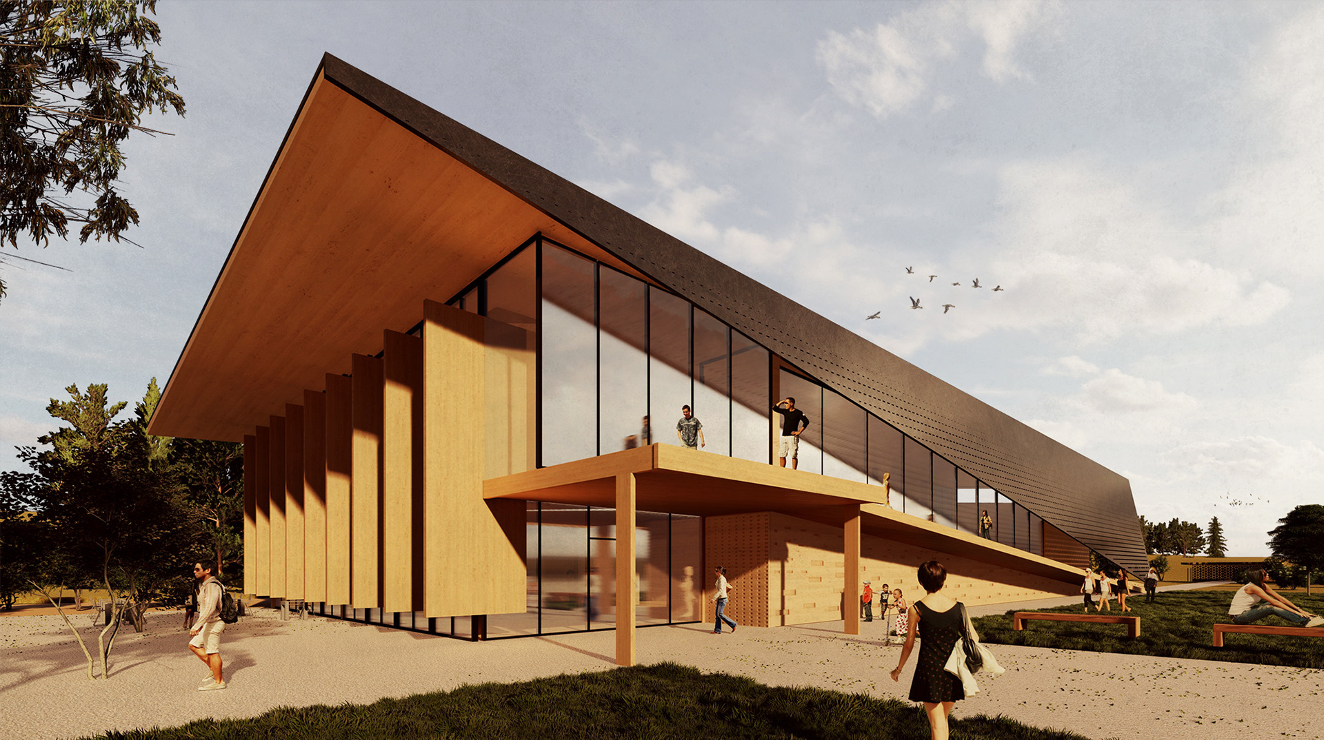 Exterior View: Rhino + Render + Photoshop