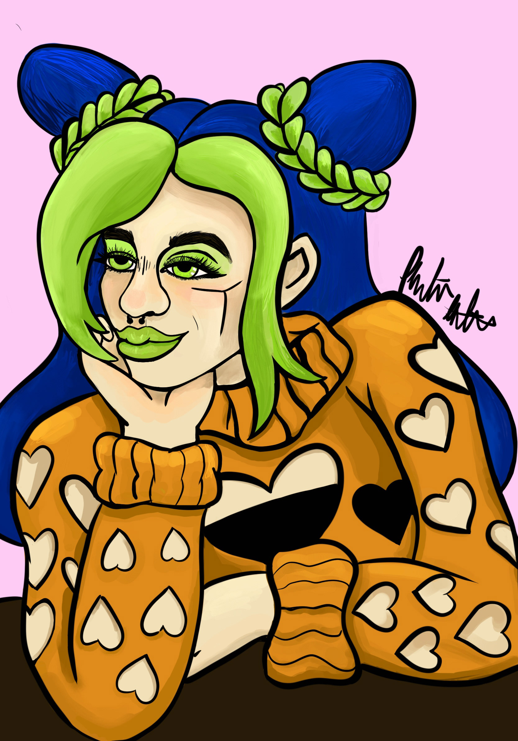 Jolyne Kujo, from Part 6 of Jojo's Bizarre Adventure