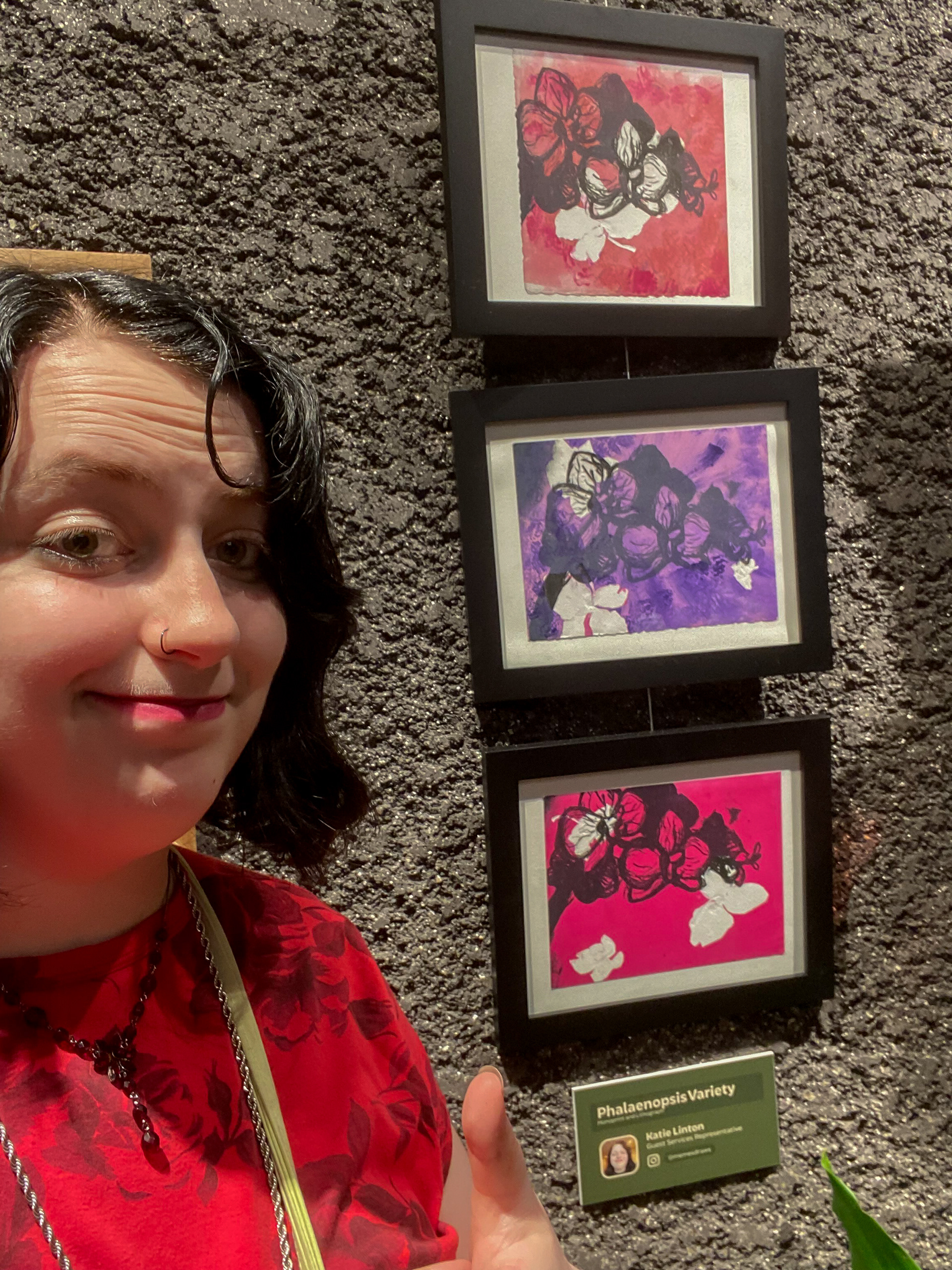 This is the staff art show at the Cleveland Botanical Gardens, I'm super grateful for this opportunity!