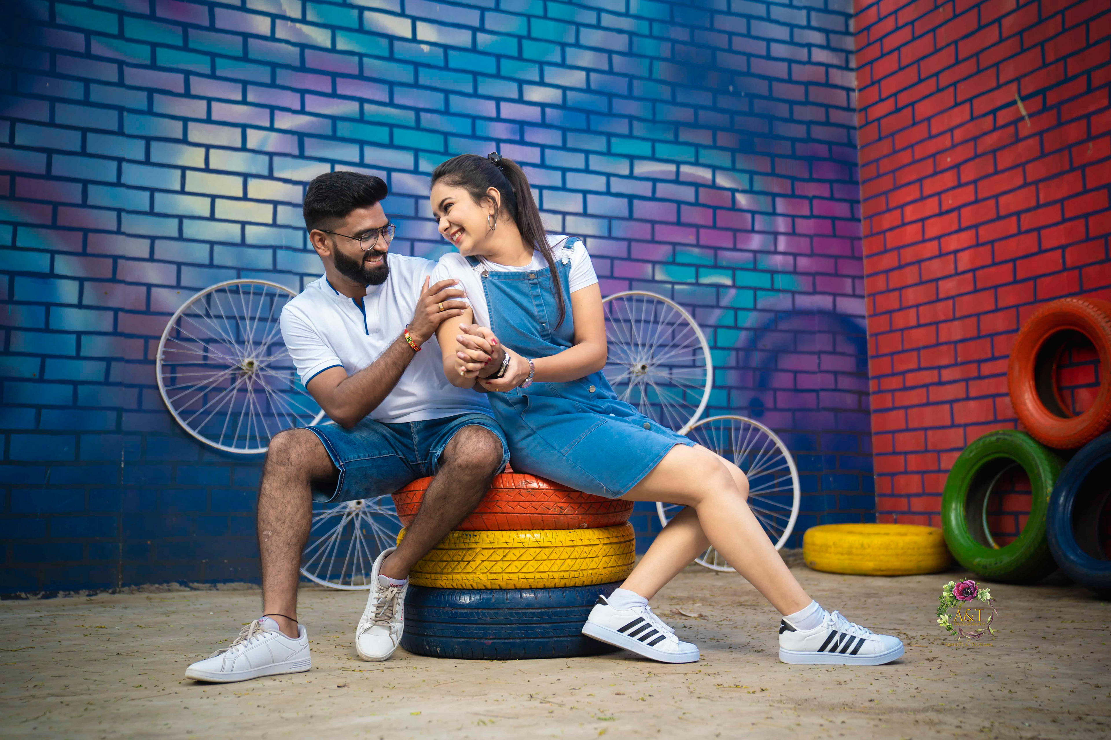 Funny pre-wedding photoshoot at Pune by A&T Photography