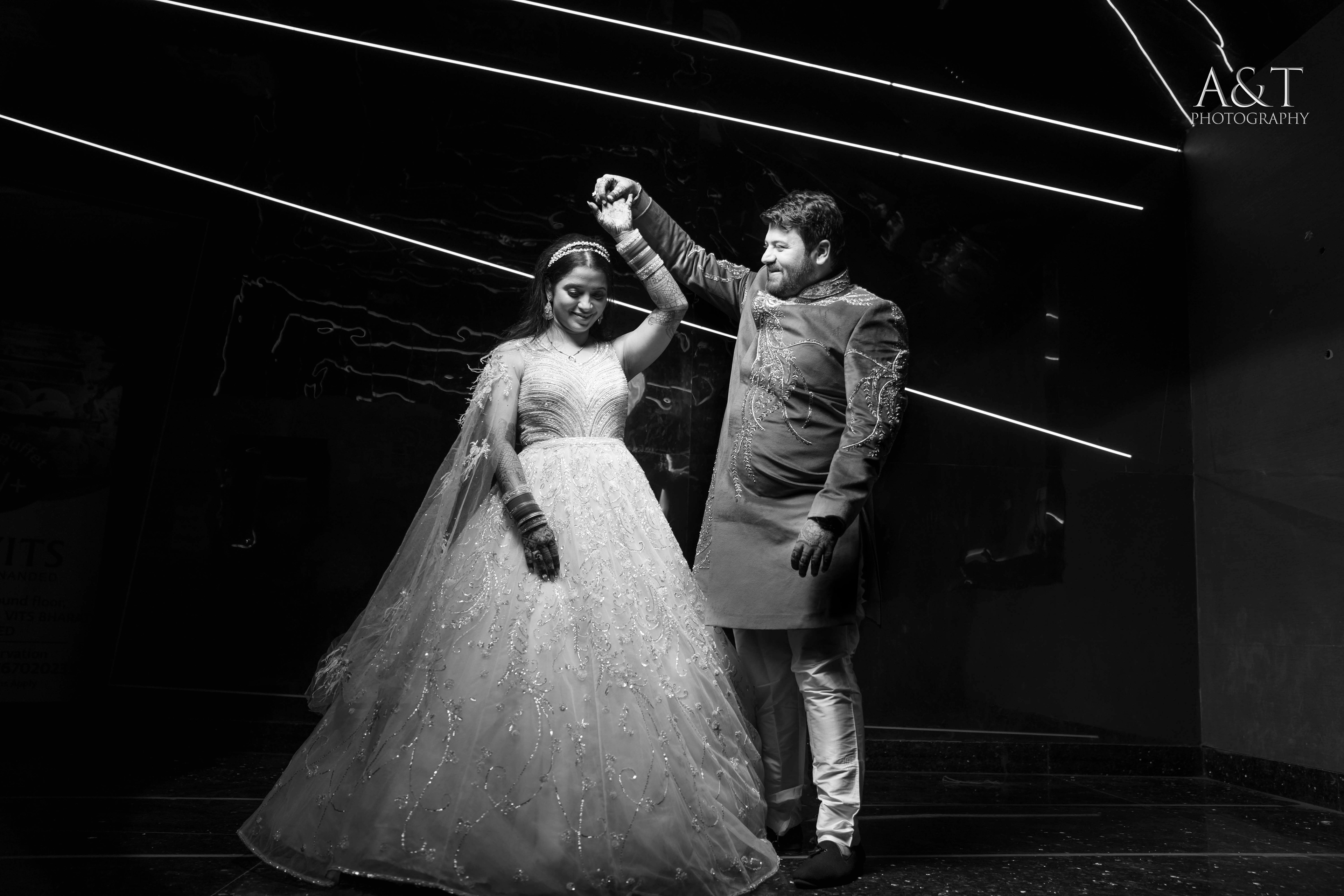 Destination Wedding Photographer captured this beautiful happy image of bride and groom dancing at cocktail party