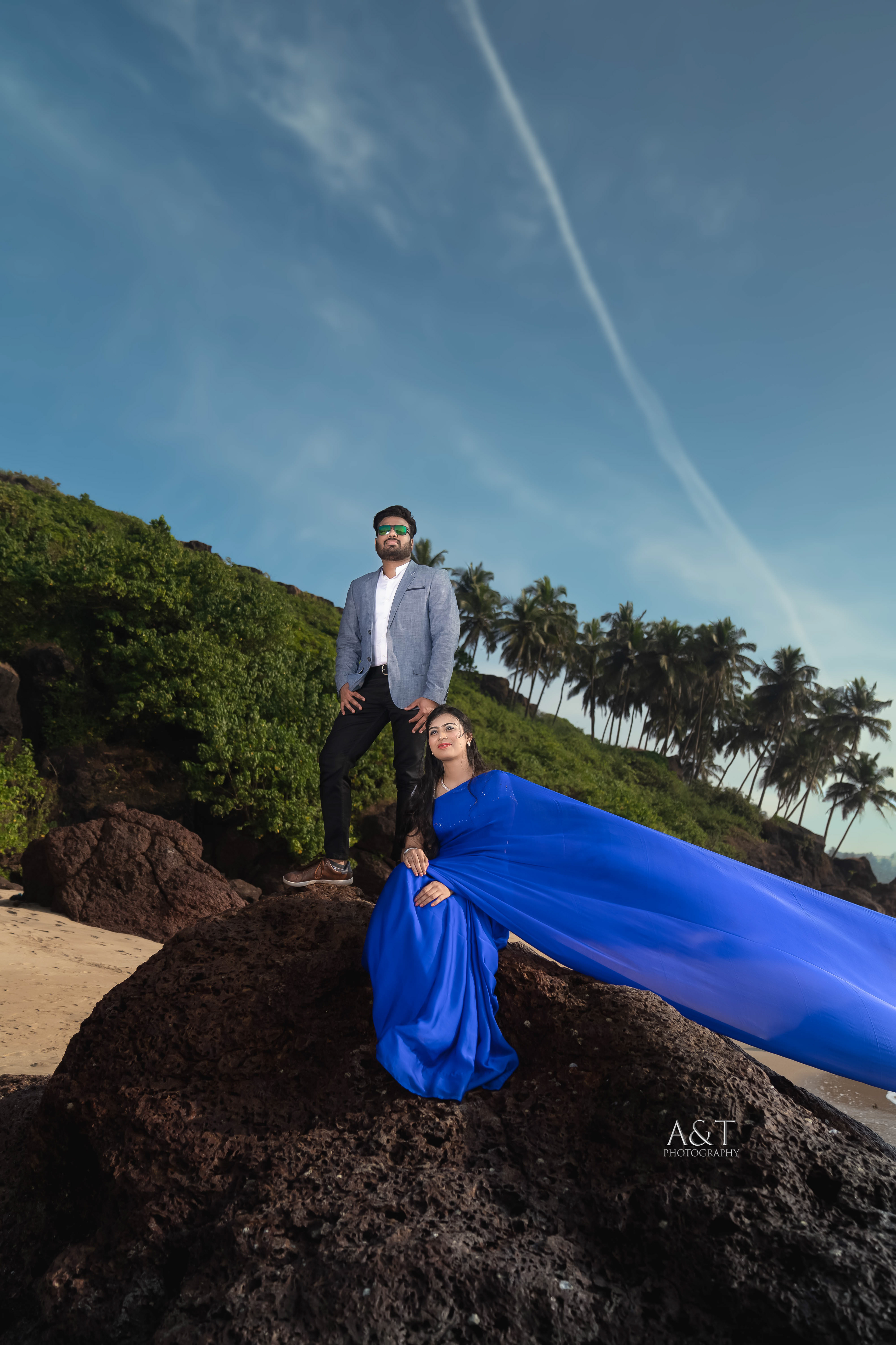 Such a picture perfect moment in the pre-wedding of Santosh and Manasvi