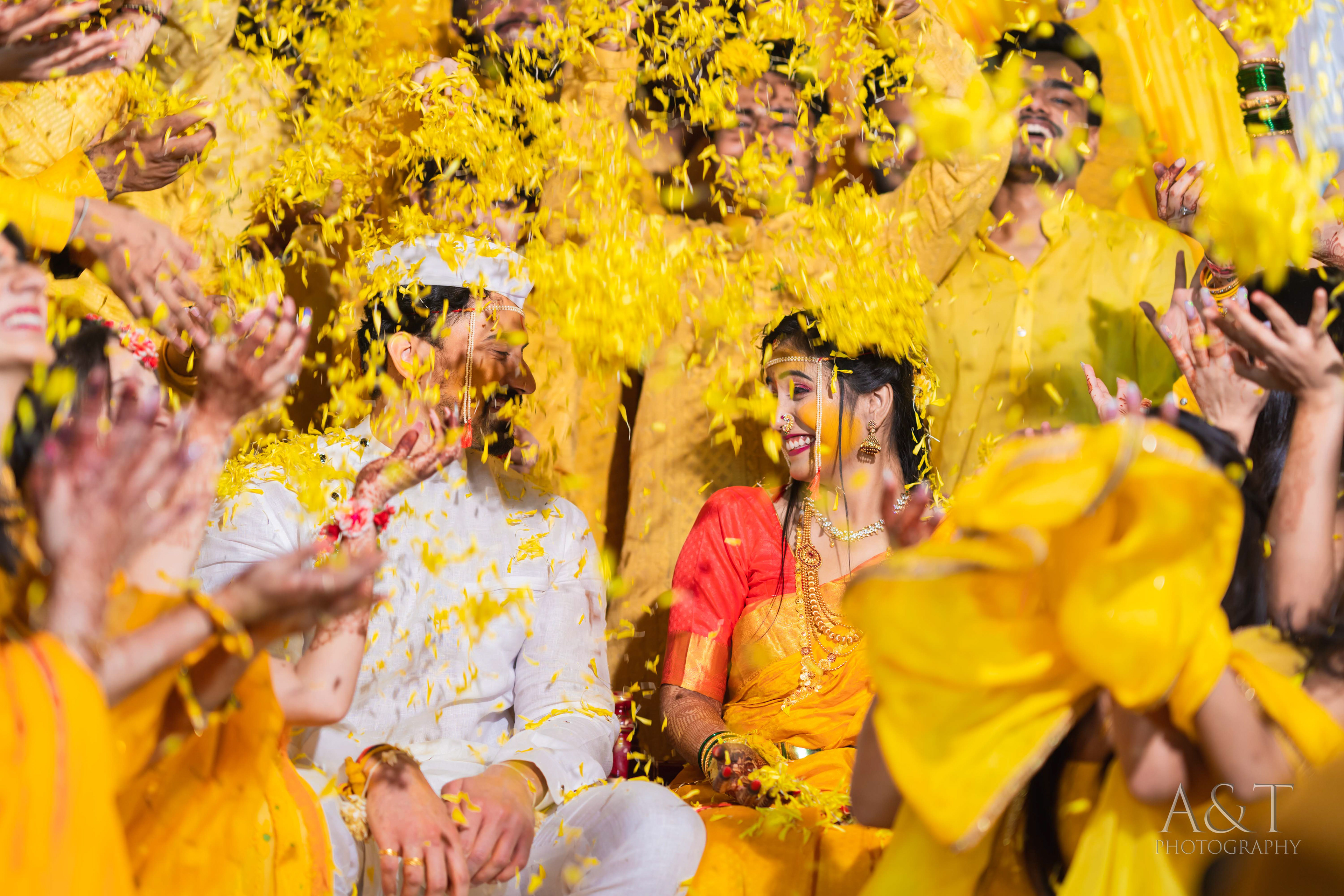 Cool Ideas about Indian Haldi Ceremony to get amazing photographs by A&T Photography