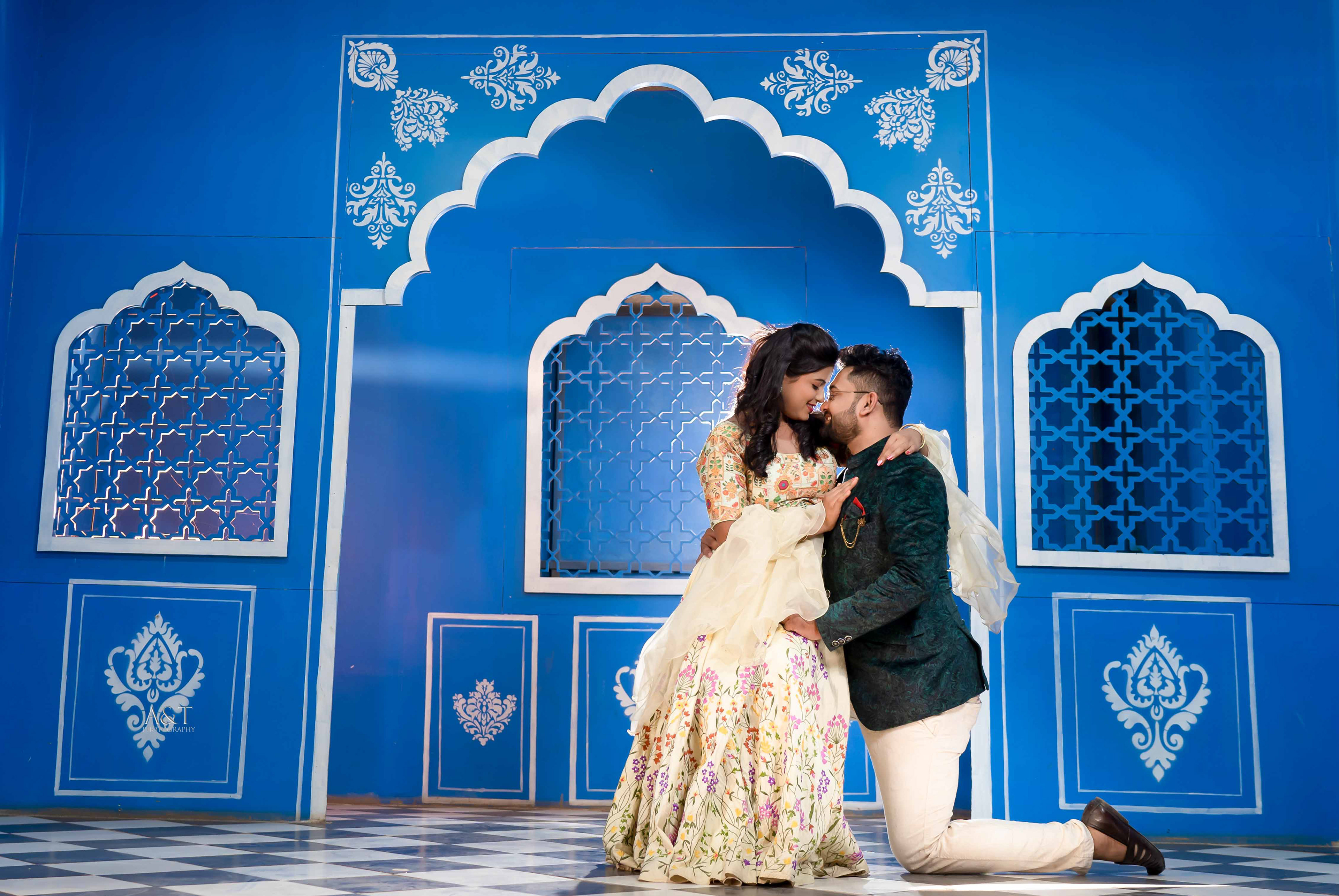 Traditional Indian Pre-wedding Theme shoot by A&T Photography