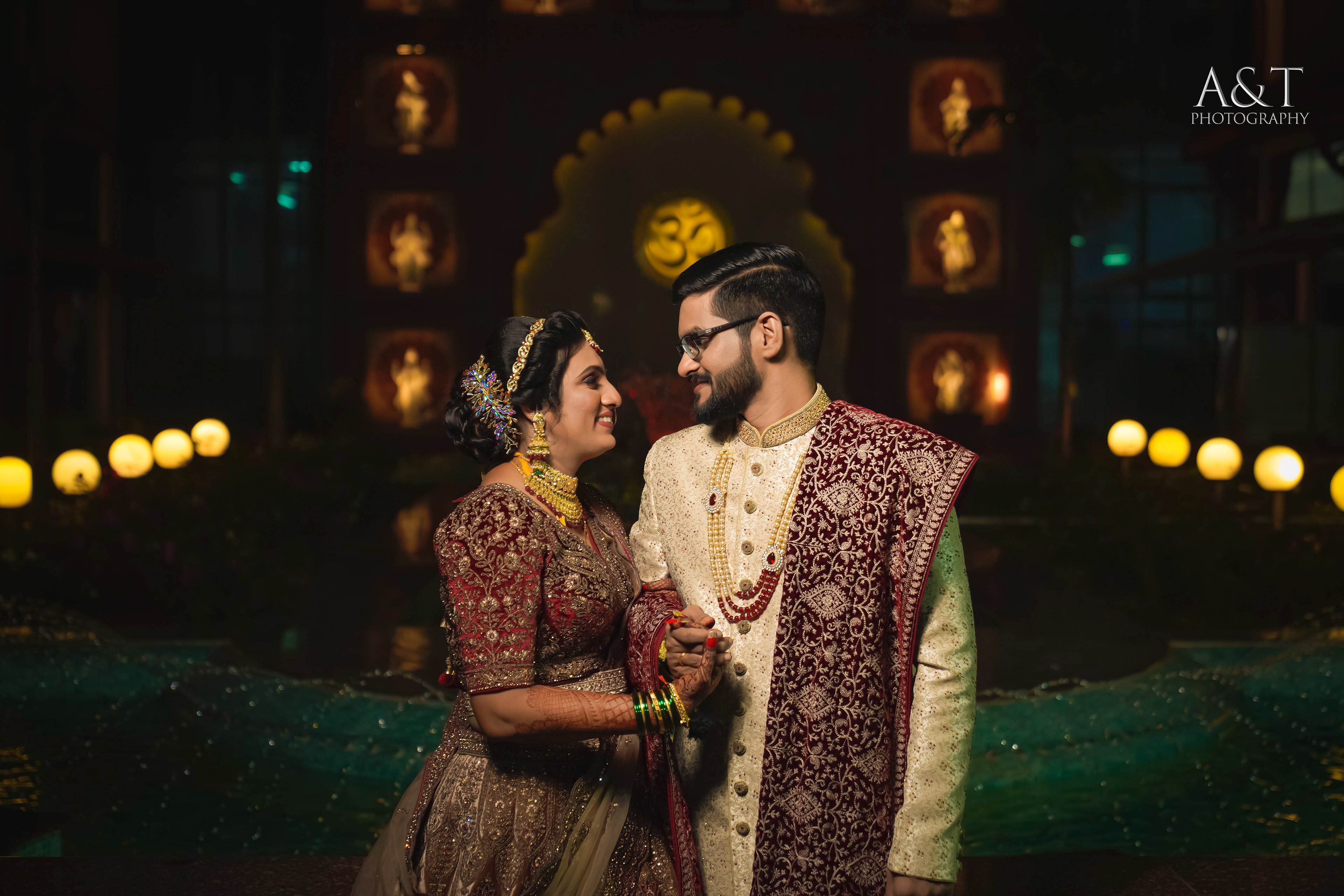 Shubhangi and Aman's Romantic Pictures at their destination wedding at Khopoli covered by A&T Photography