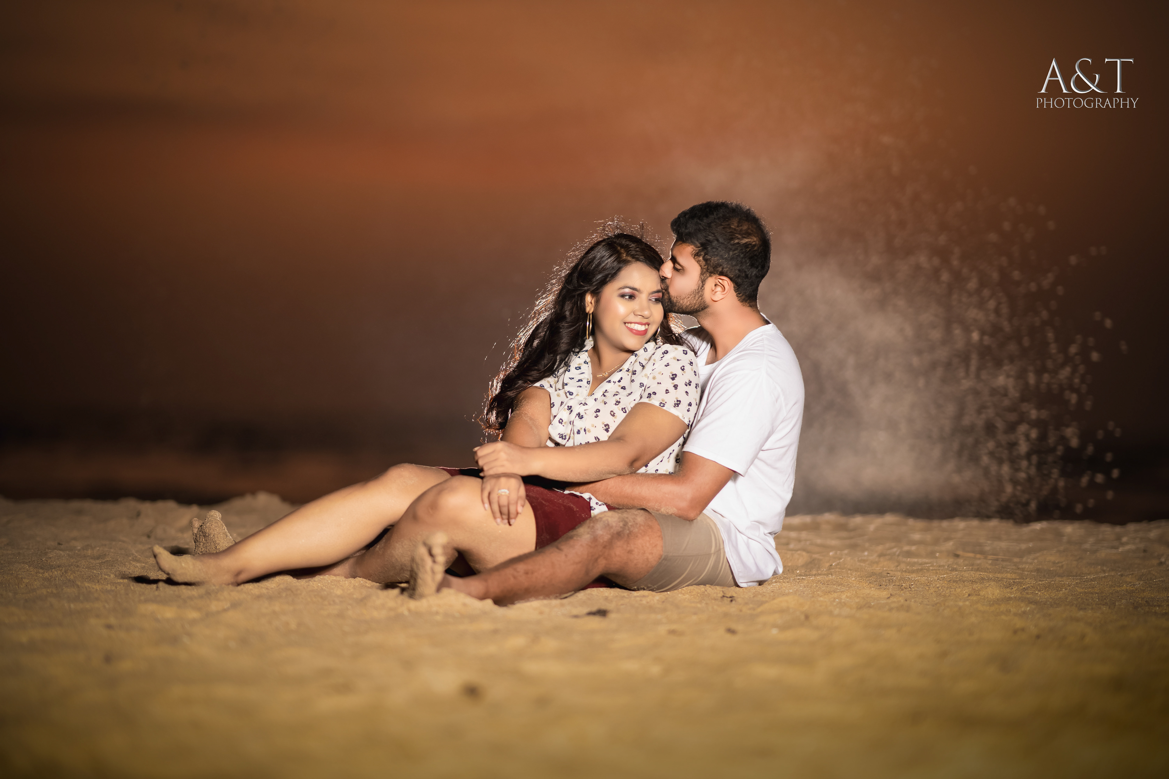 Goa sunset beach pre wedding photoshoot
