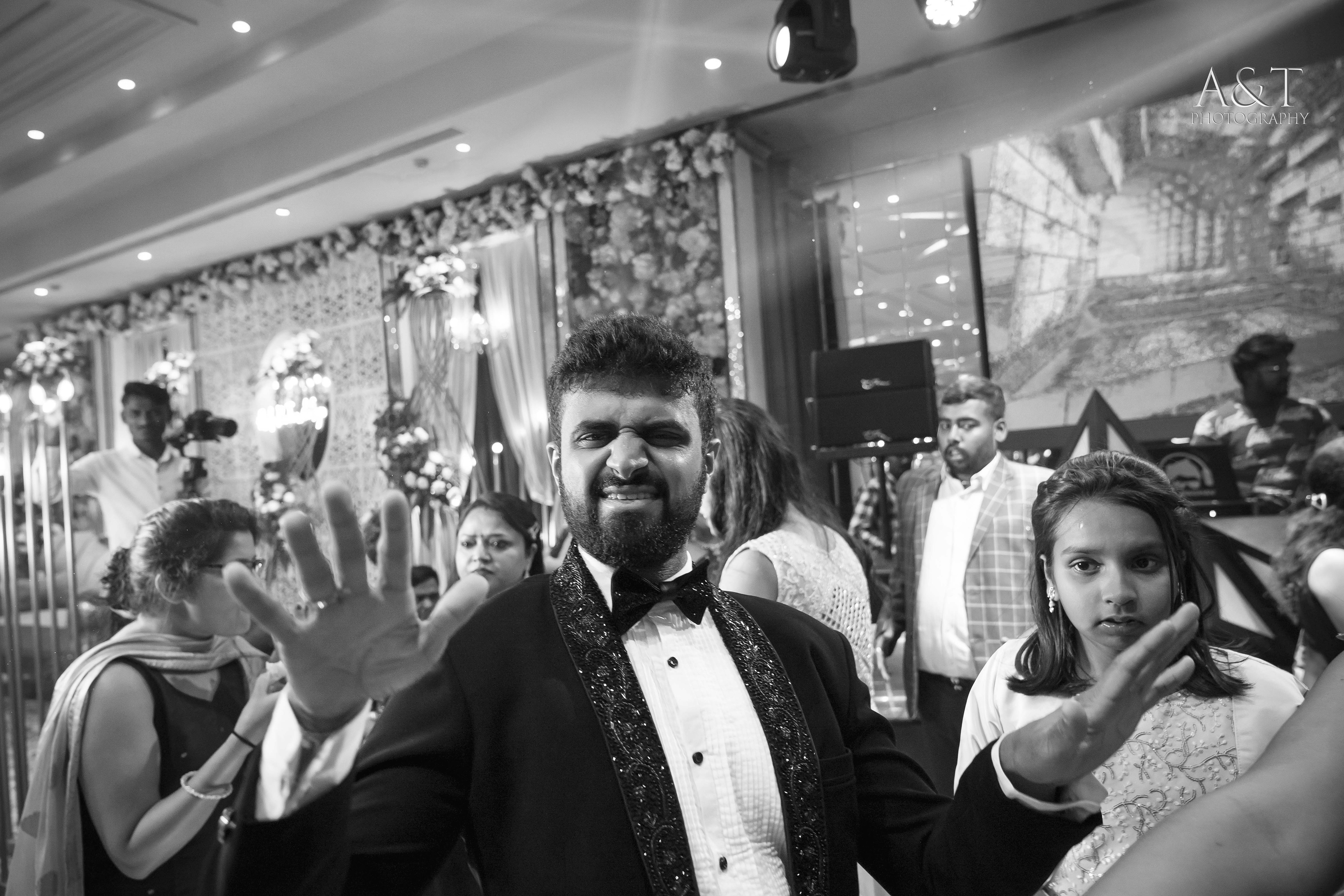 Cocktail Party Shoots are so important to capture amazing pictures of people dancing on dance floor. A&T are Best Wedding Photographers in Pune and Goa