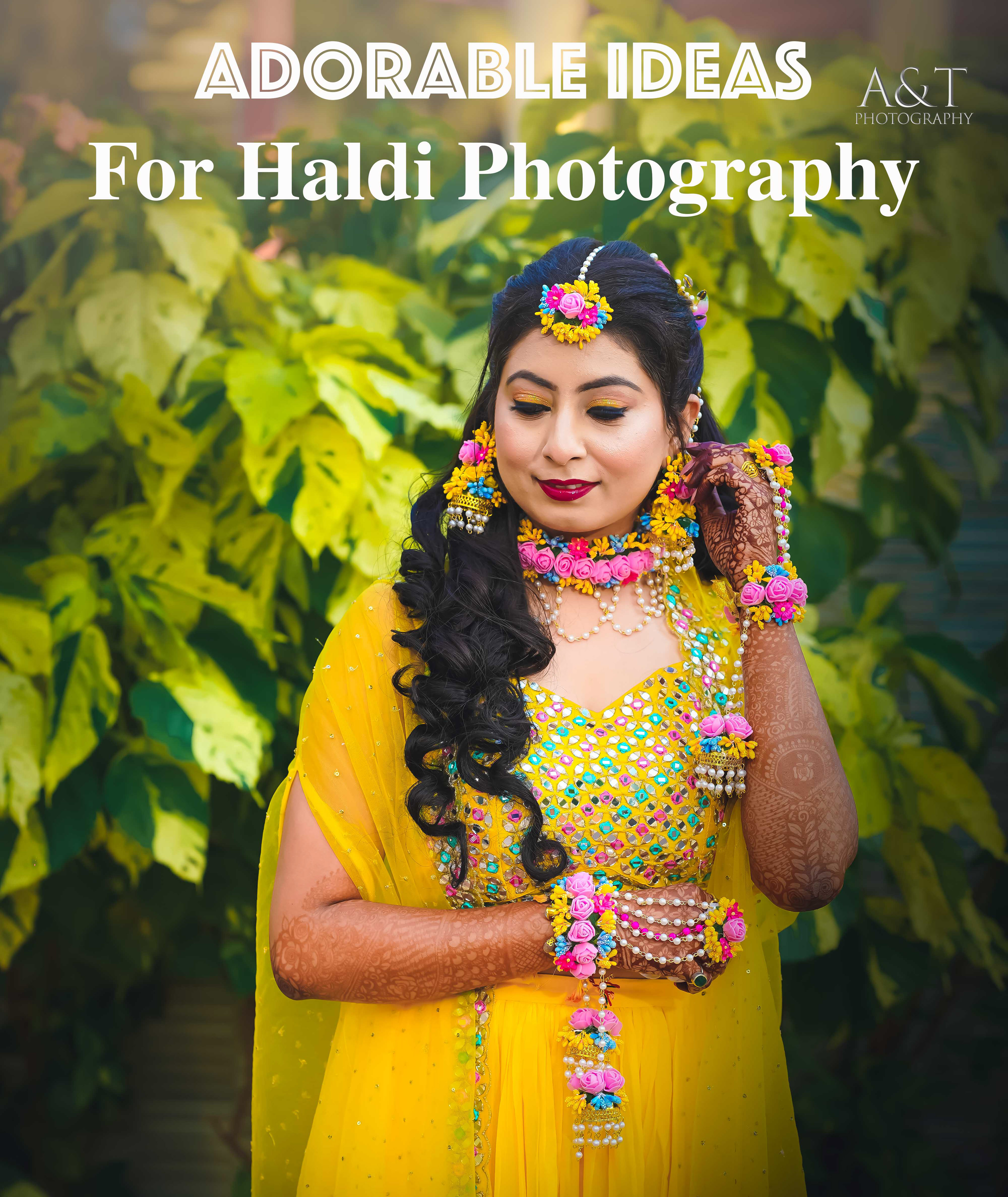 Haldi Photography Ideas by A&T Photography who are luxury wedding photographers based in Goa & Pune