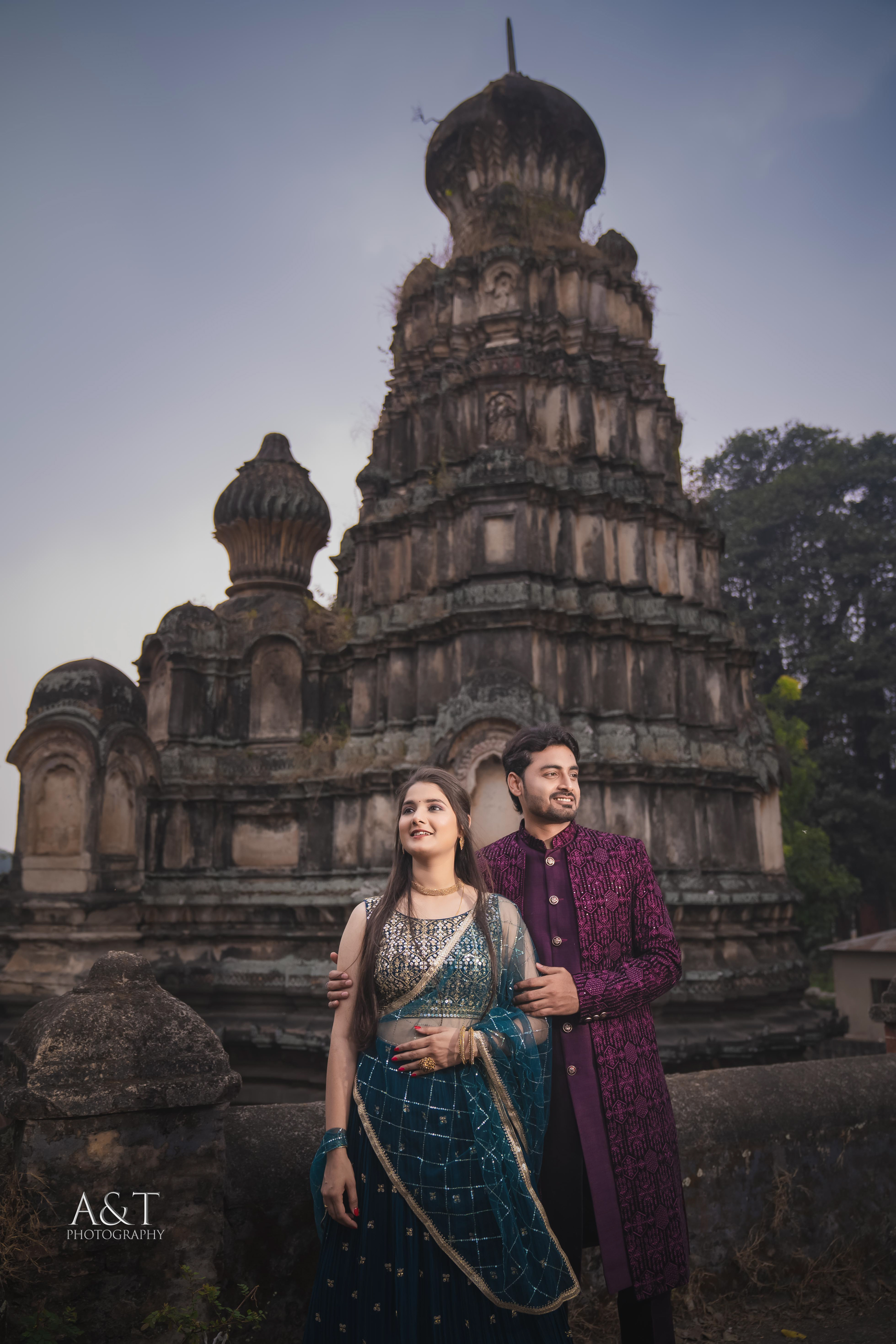 Prewedding shoot in temple