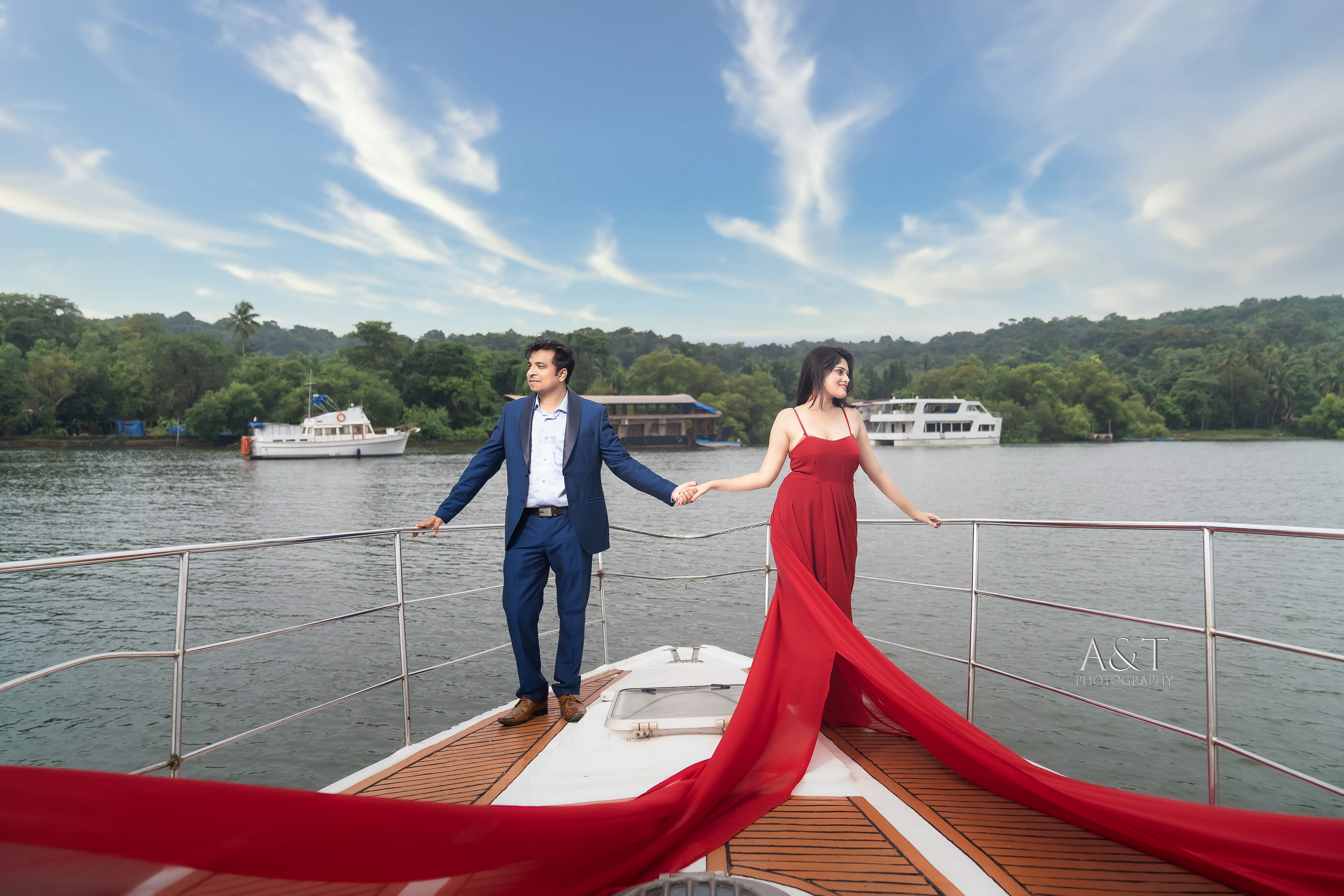 Goa yatch prewedding Photoshoot