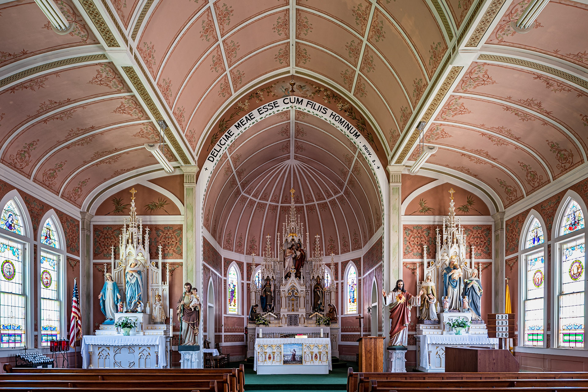 St. John the Baptist Catholic Church is the most modest of the four painted churches of Fayette County. It is still a pretty church, nonetheless. Date: 24 July 2019Location: Ammansville, Texas, United StatesOriginal resolution: 36 MPProcessing: Processed from RAW using Adobe Photoshop Lightroom Classic 8