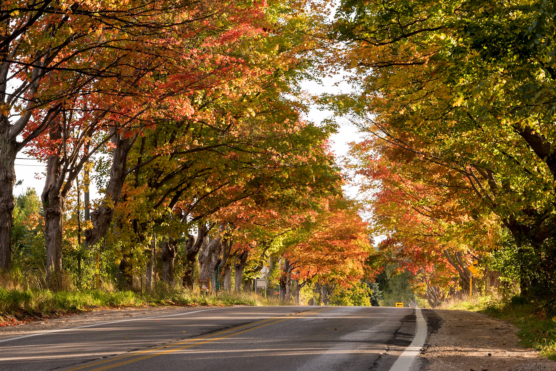 Along Michigan State Highway 22 near the Snowbird Inn Bed &amp; Breakfast