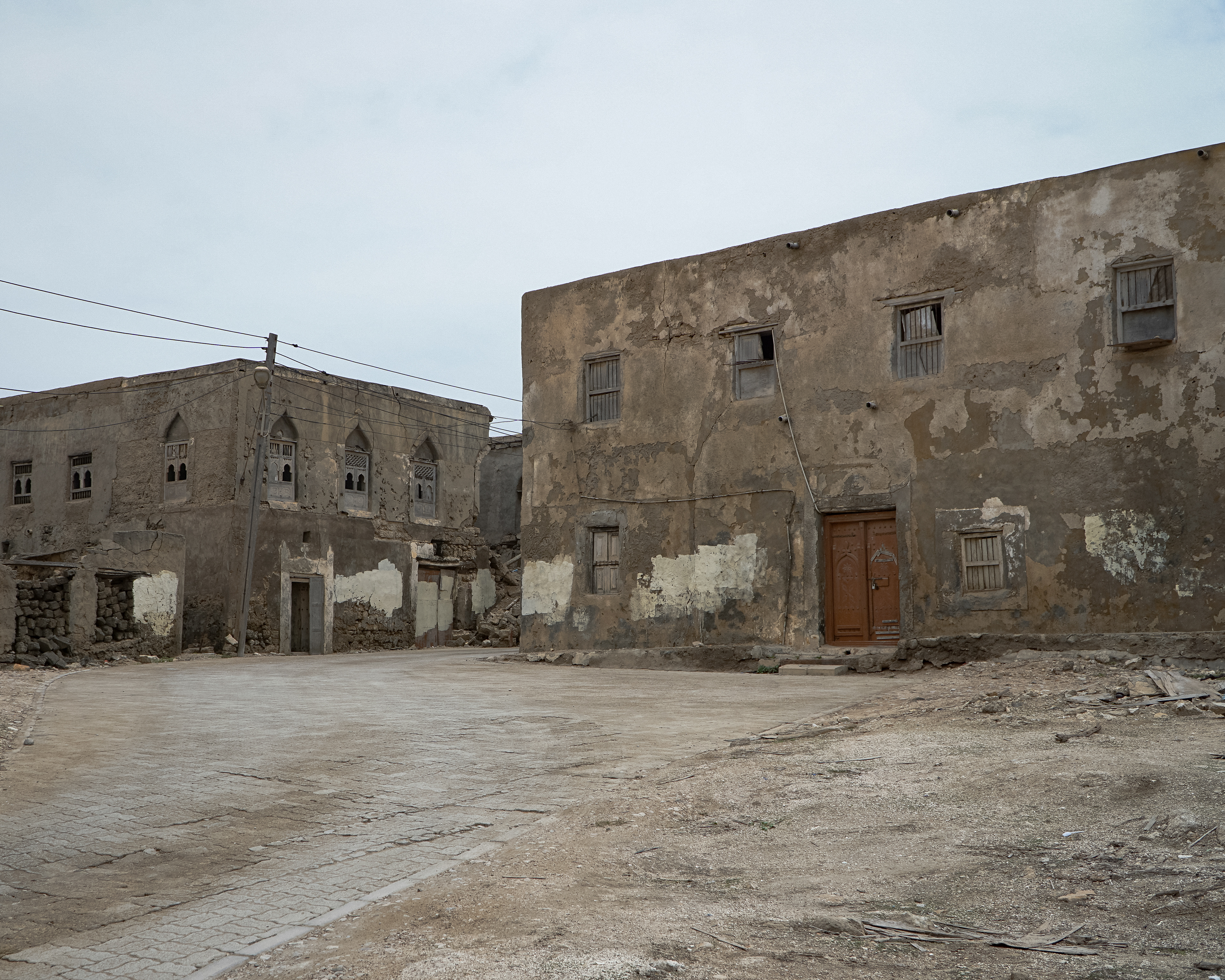 Abandoned homes, Mirbat