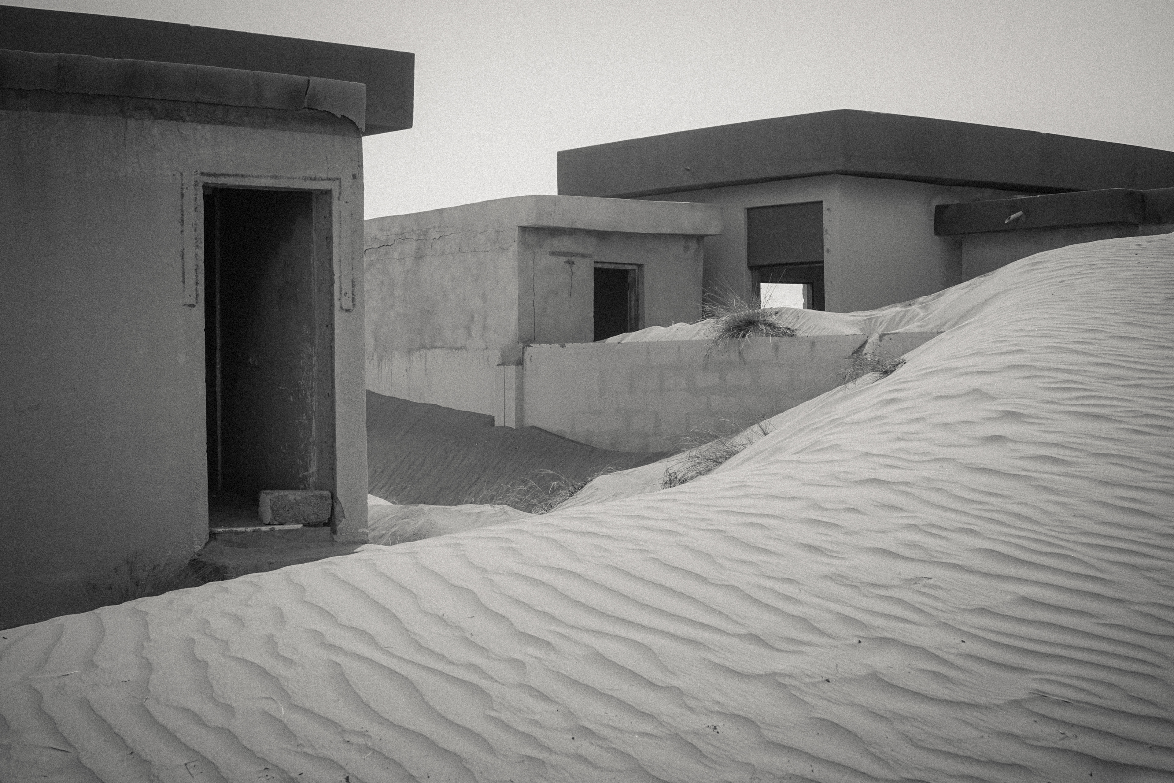 Sand-filled houses