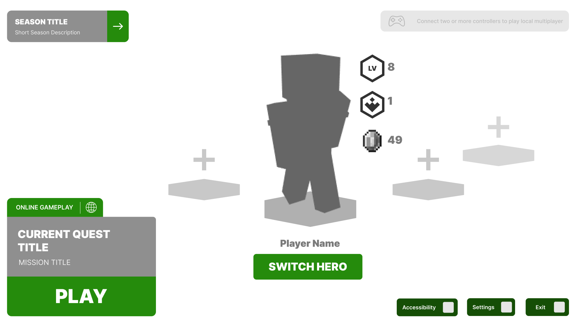 Gamemode Select Screen