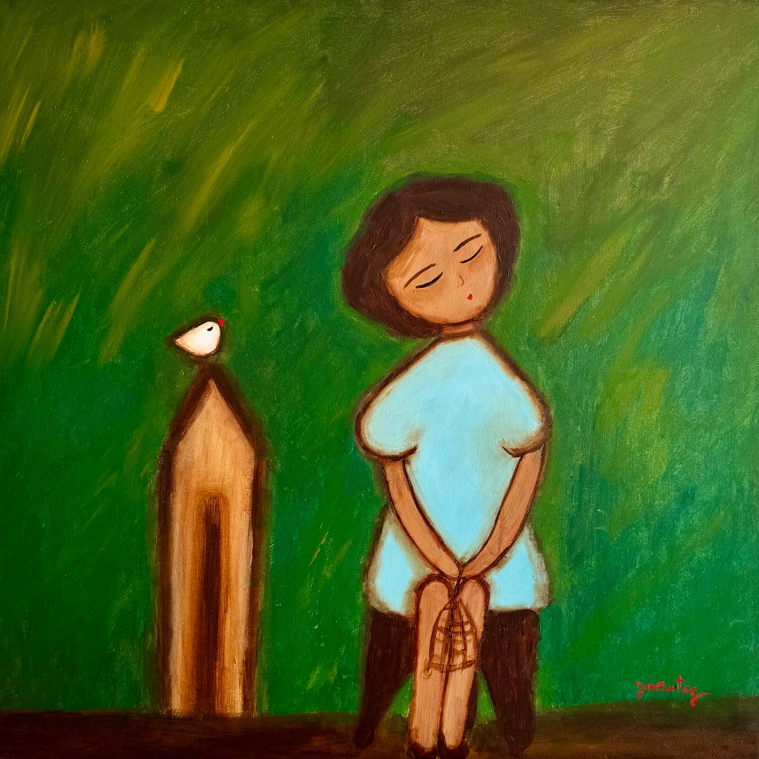 A ESPERA 80 X 80 cm