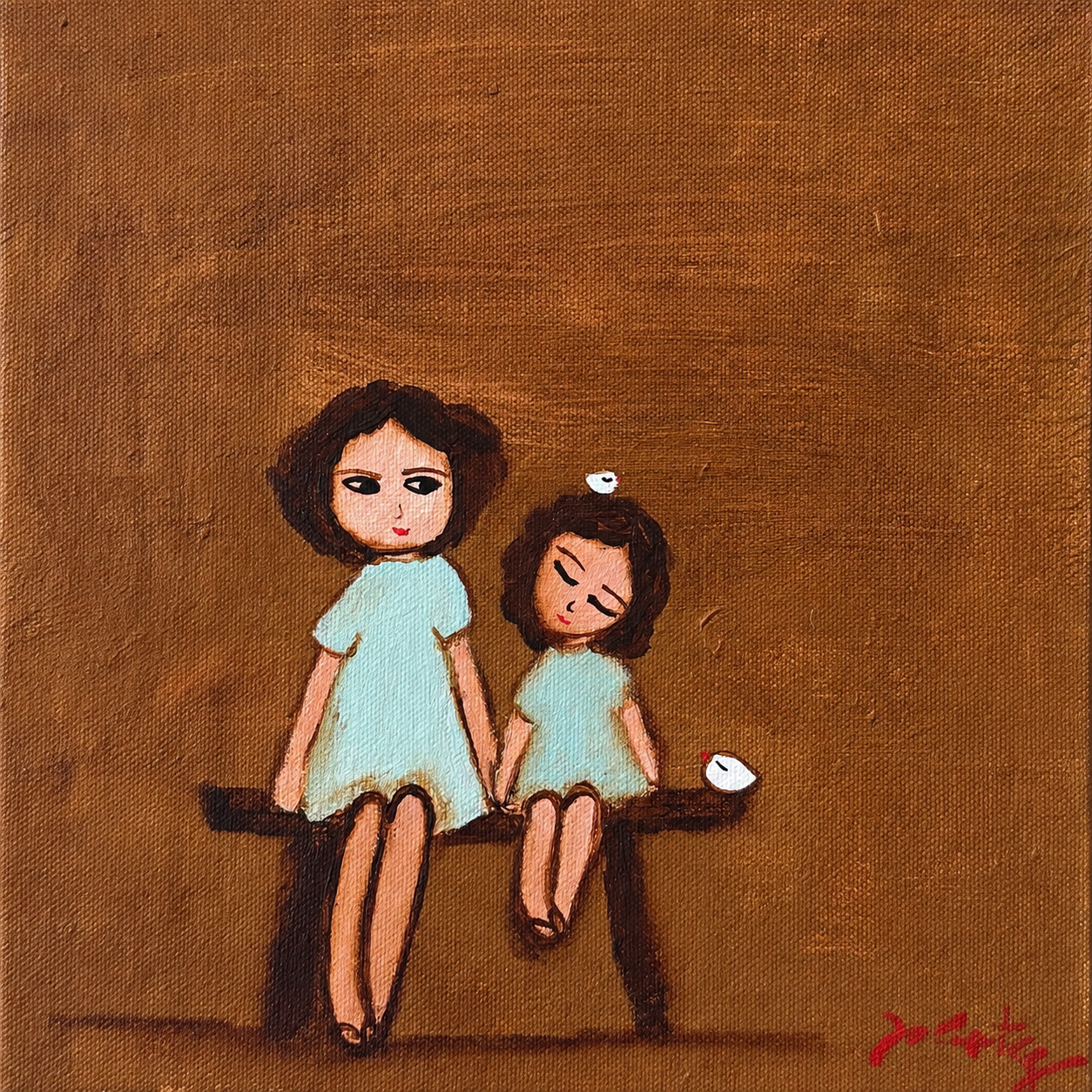 NO BANQUINHO 25 X 25 cm