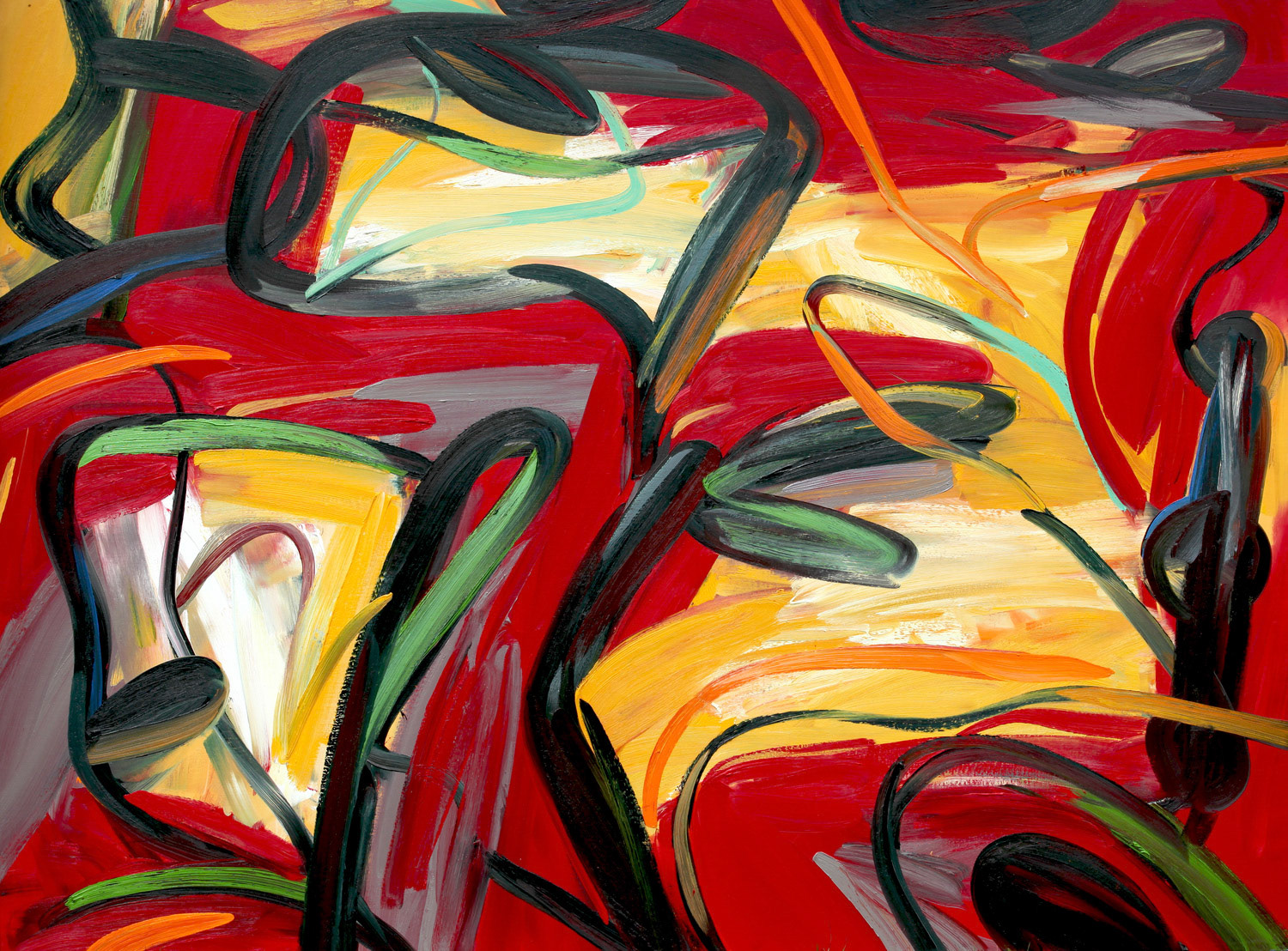 In The Magic Hour, 72 x 96 inhes oil on canvas